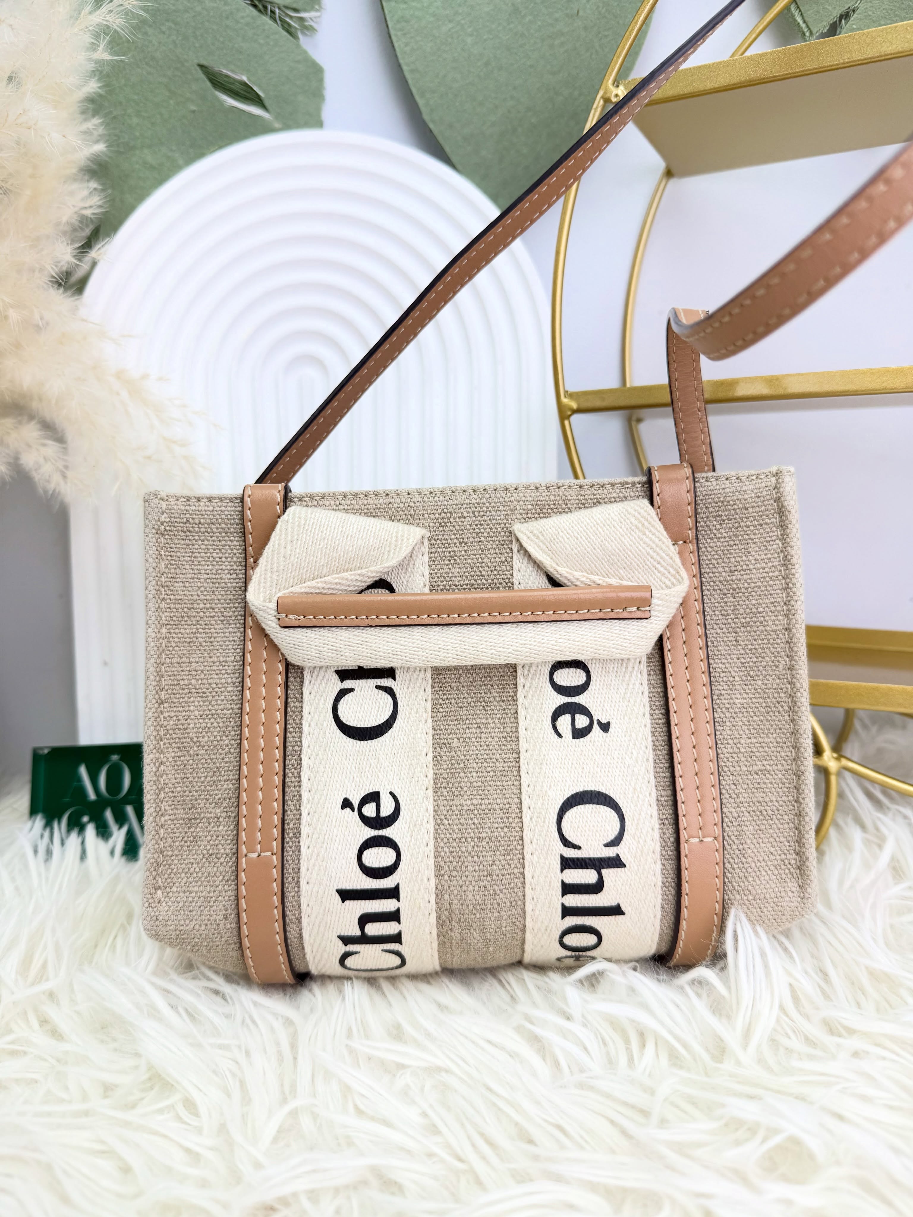 Chloe 👜 PRE OWNED 🛍️ mini wood 奶茶色🤎