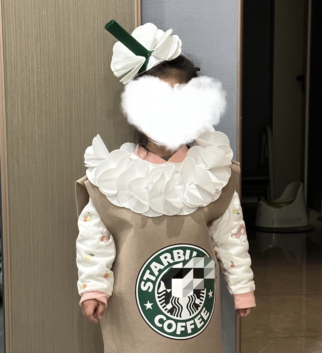 兒童咖啡杯飲品搞笑造型服,香港現貨Lets Cosplay COS1350
