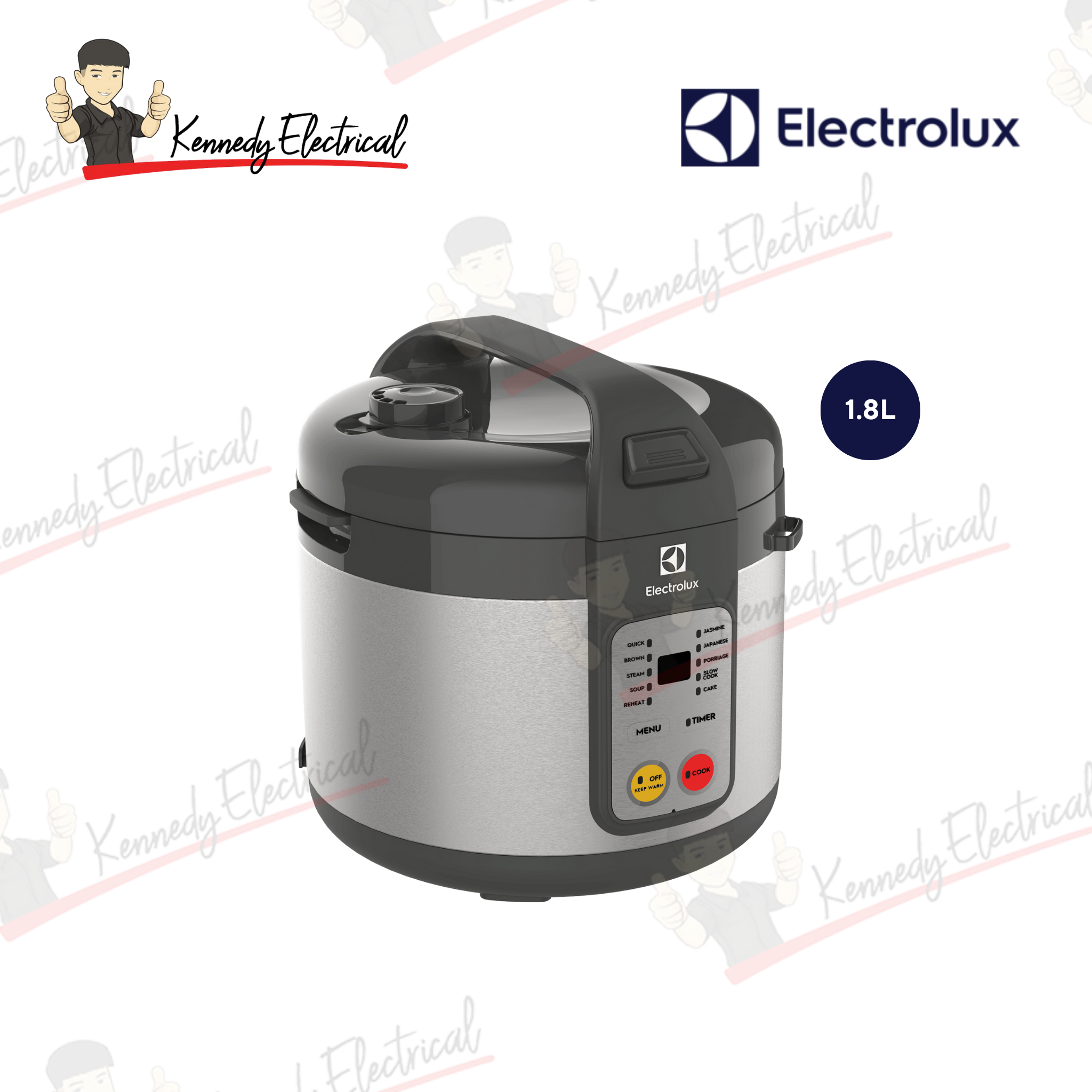 Electrolux Create 4 Jar Rice Cooker 1.8L (E4RC1-680S)