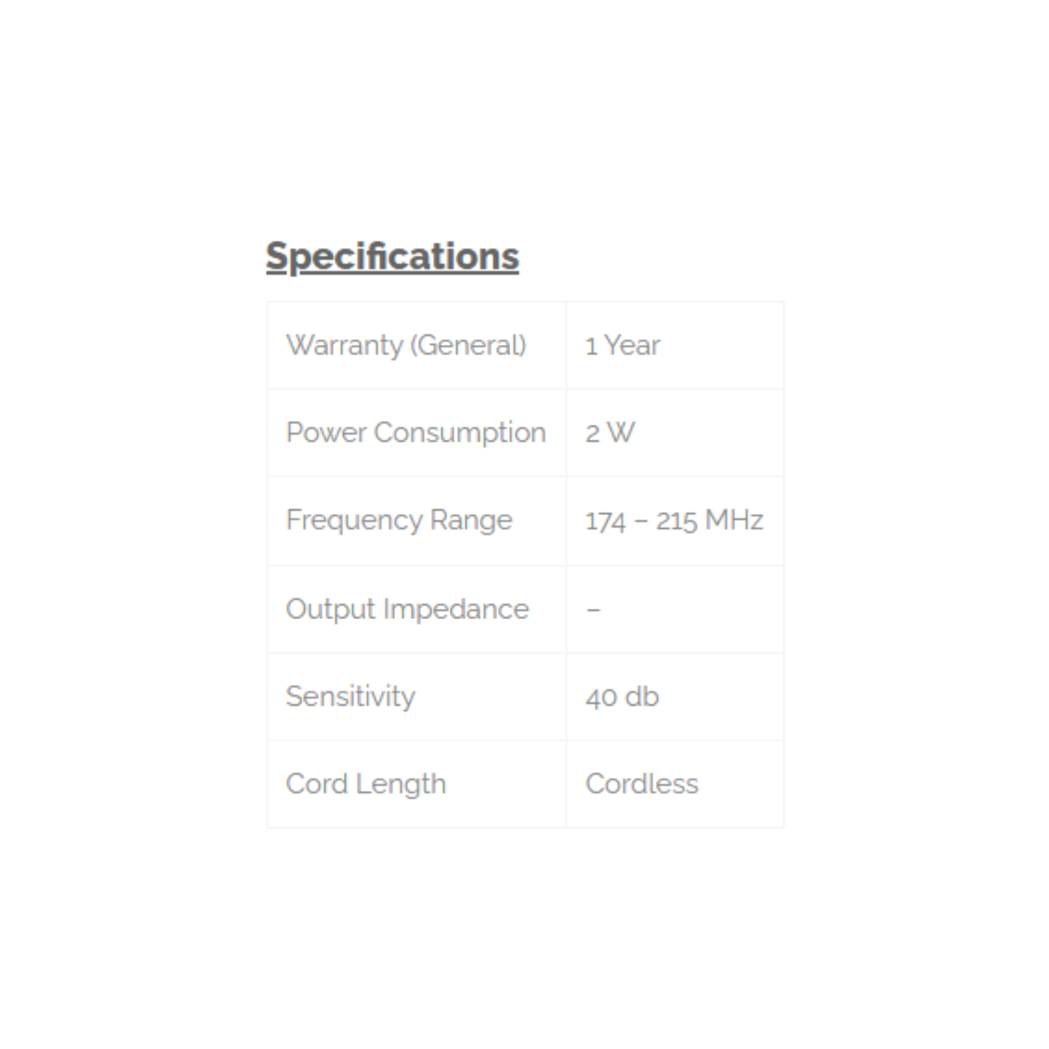 Phison VHF Wireless Microphone PMP-35W