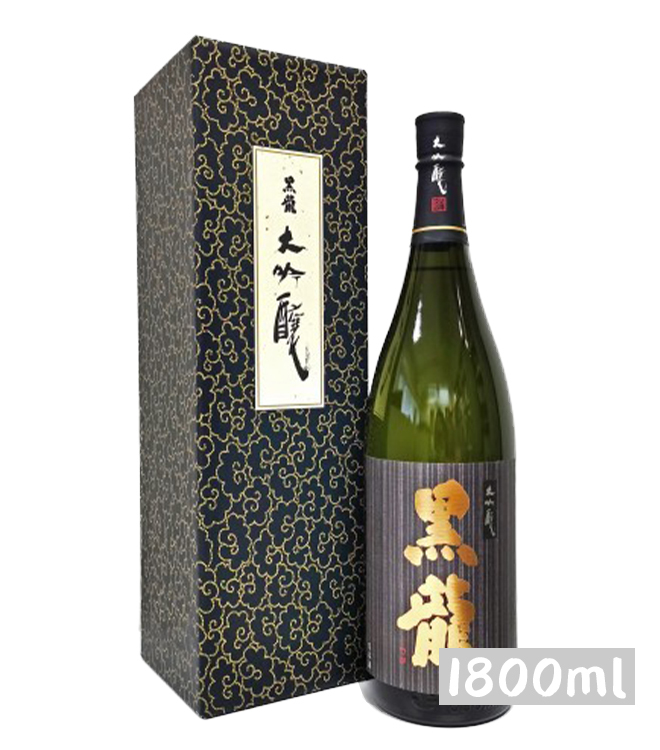 黑龍 大吟釀 15% 1800mL (禮盒) (1x6x1800ml) 地區:福井縣