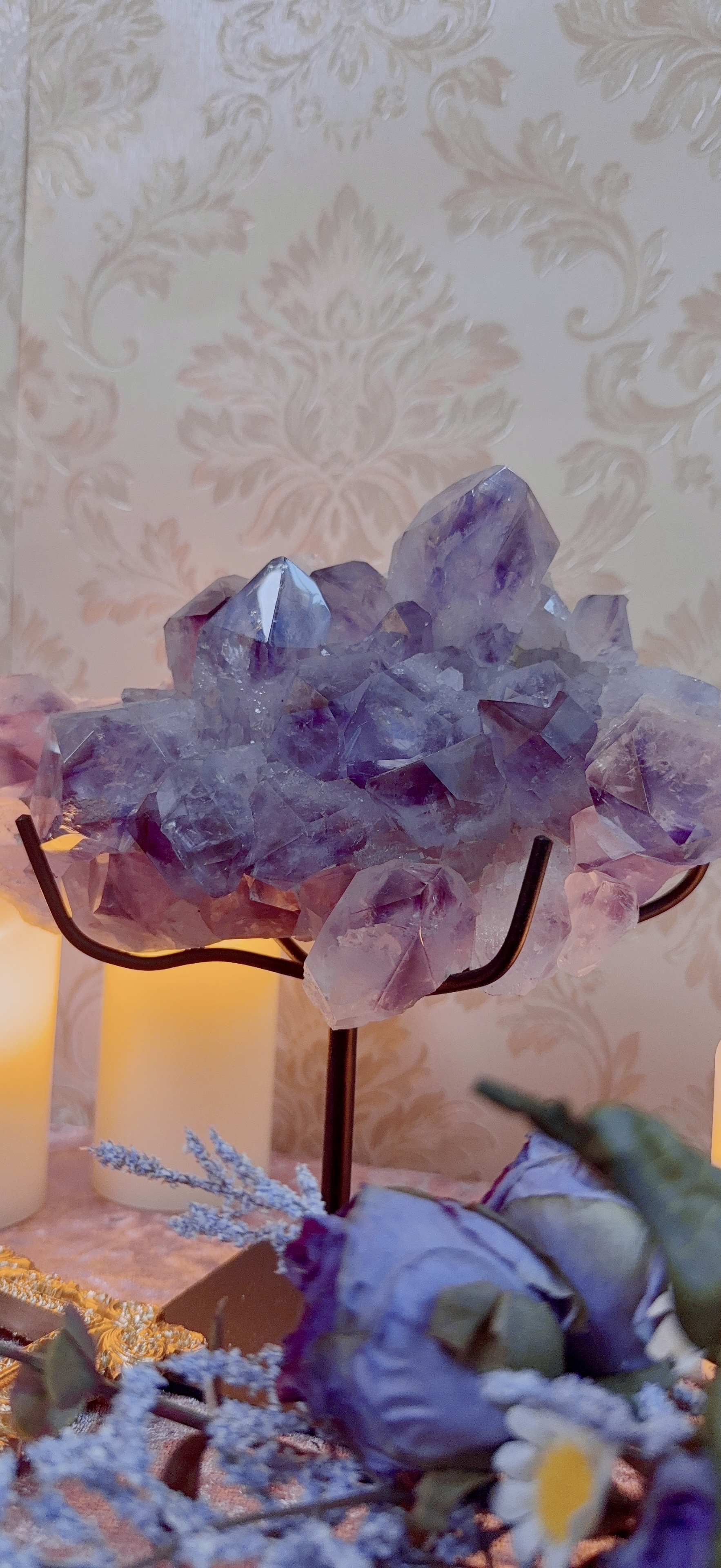 巴西殿堂級紫幻影水晶簇