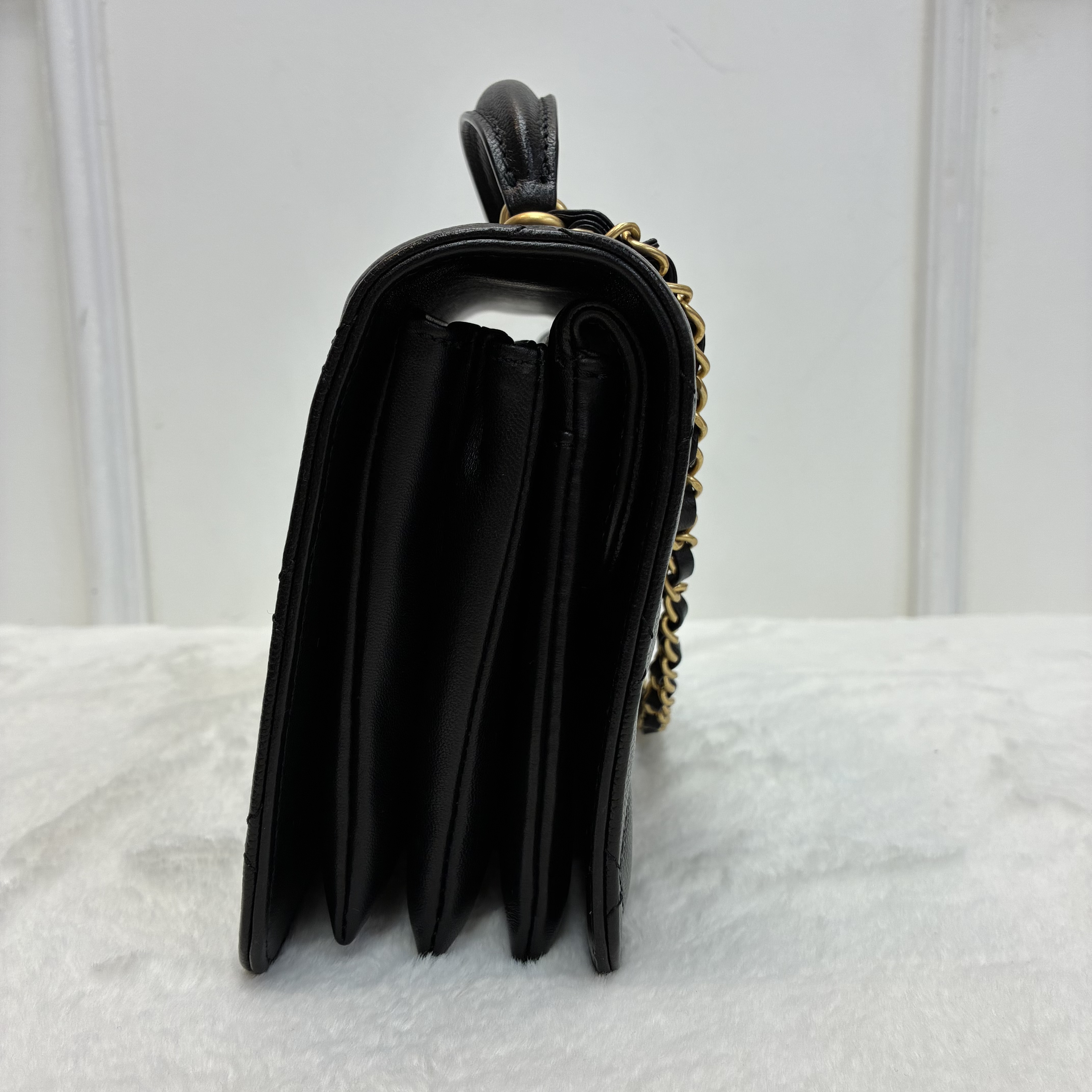 Chanel 23B風琴包荔枝紋牛皮🖤