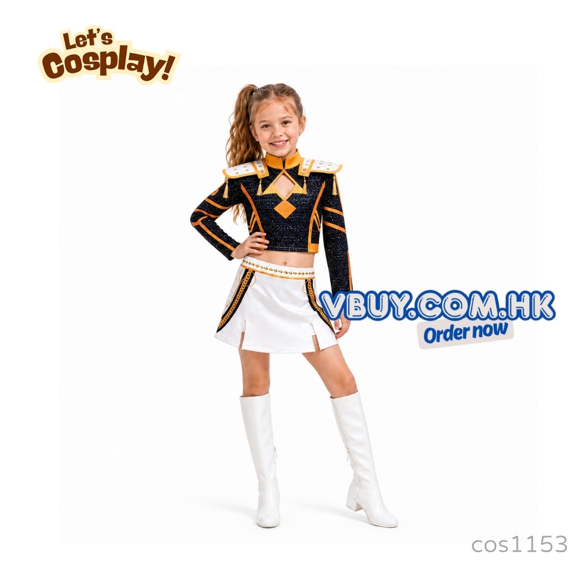 Zoey 黑金Cosplay服裝女童 Kpop Demon Hunters Costume 兒童舞台表演角色扮演套裝 Lets Cosplay cos1153