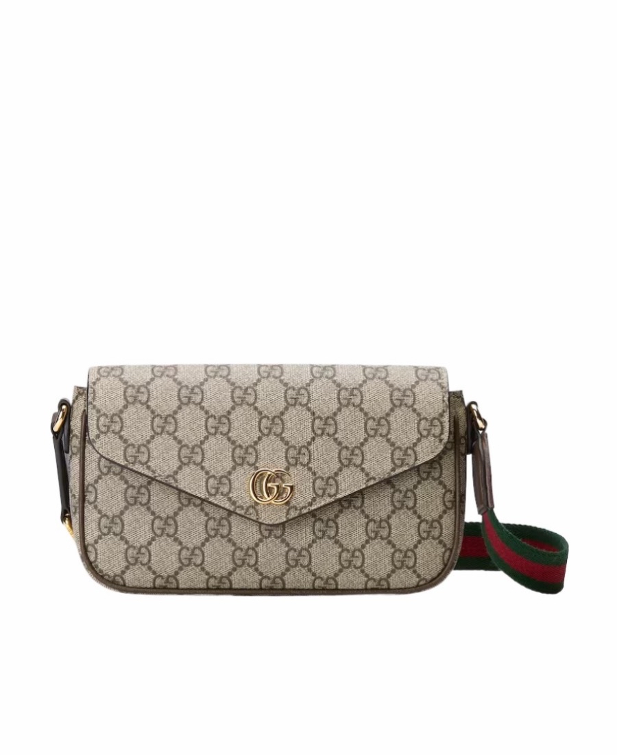 Gucci 女士 OPHIDIA 雙G單肩包均碼碼MINI、22cm*4cm*13cm