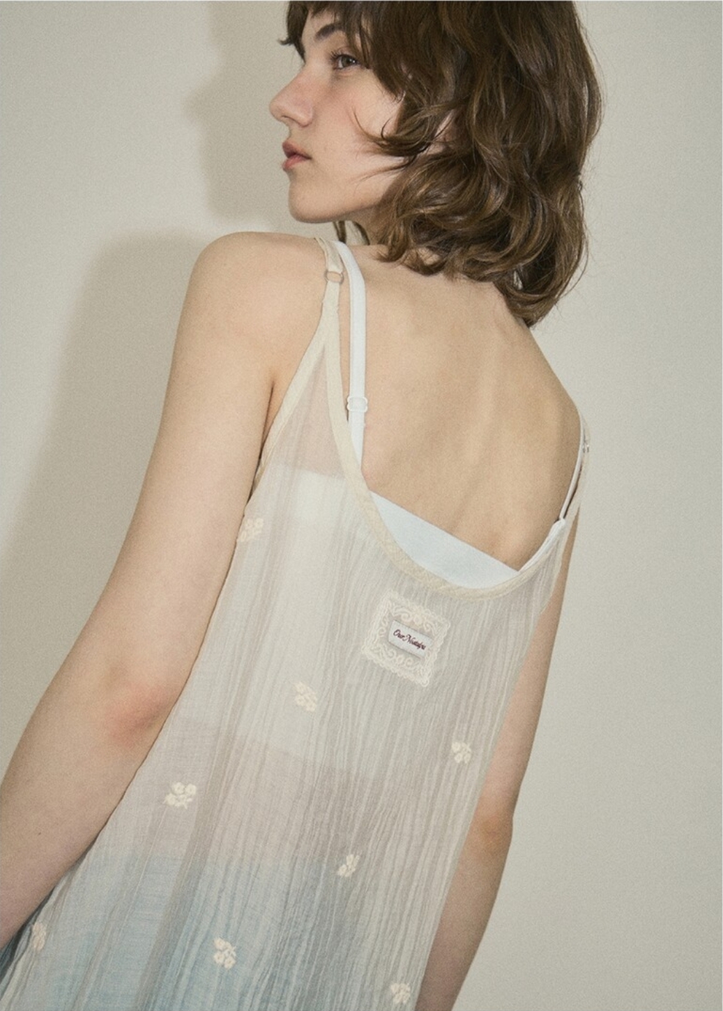 OUR NOSTALGIA Flower Lace Layered Dress