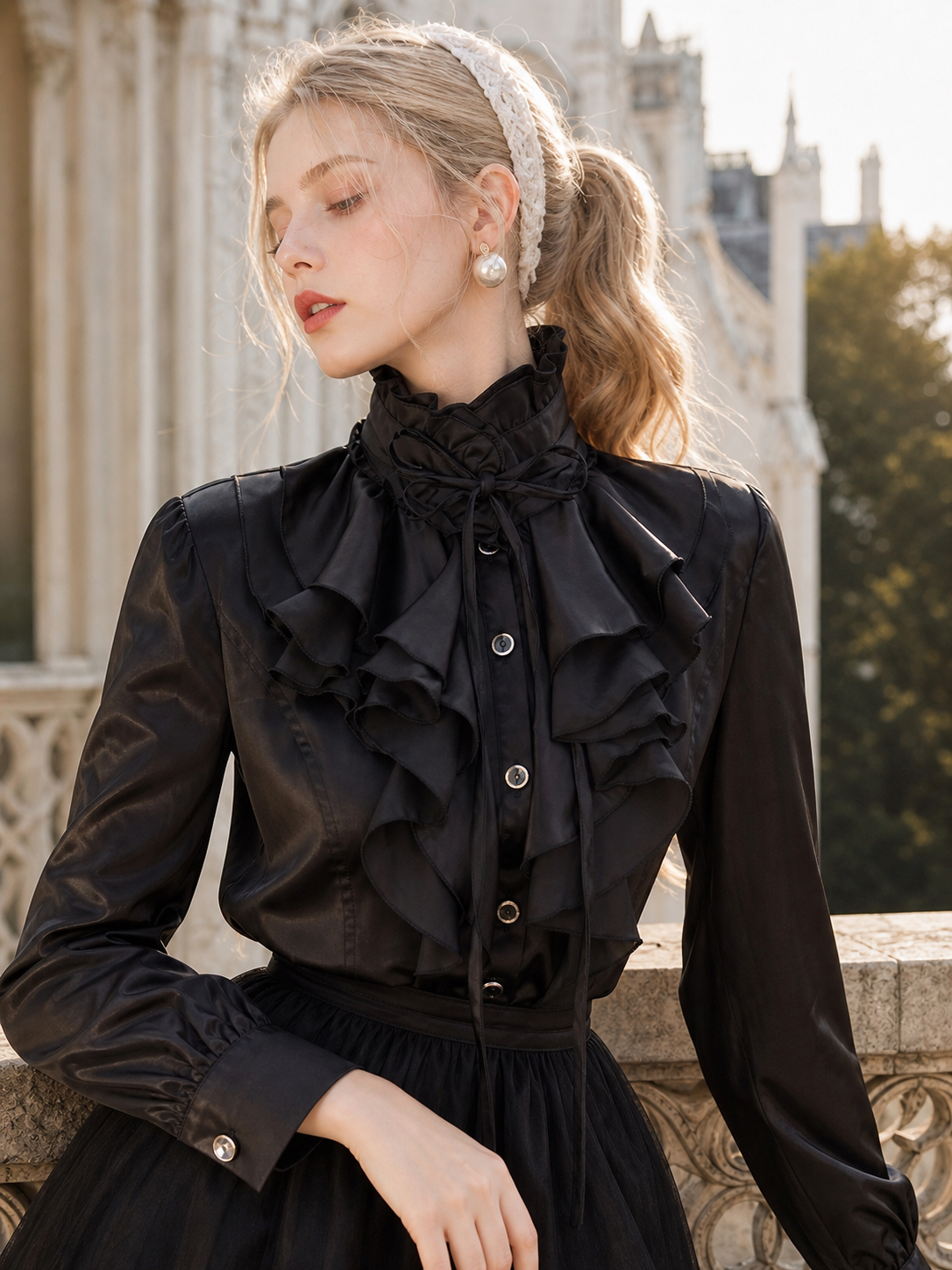 叛逆維多利亞Vintage Prince Ruffles Blouse