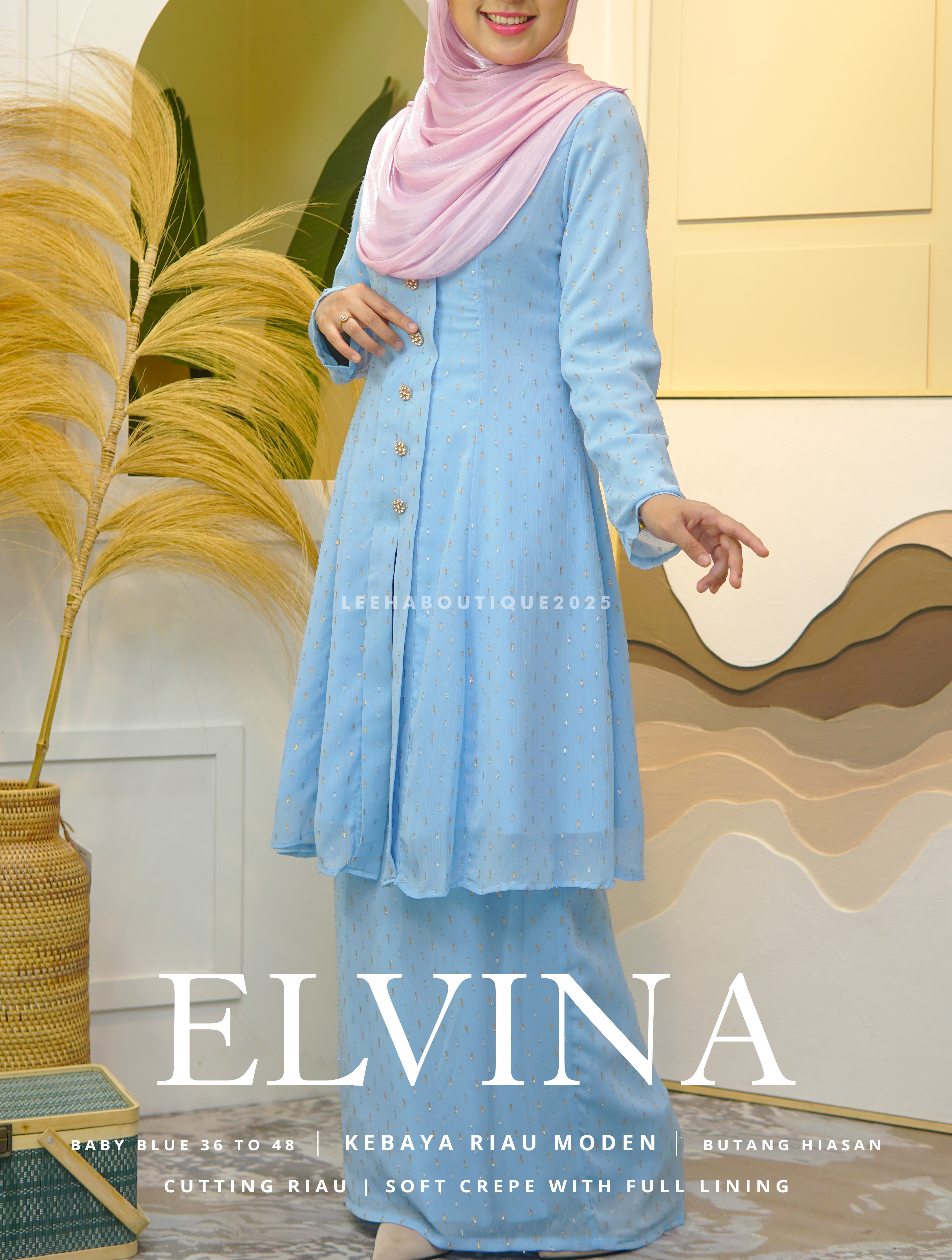 Kebaya Riau Moden Elvina ✨