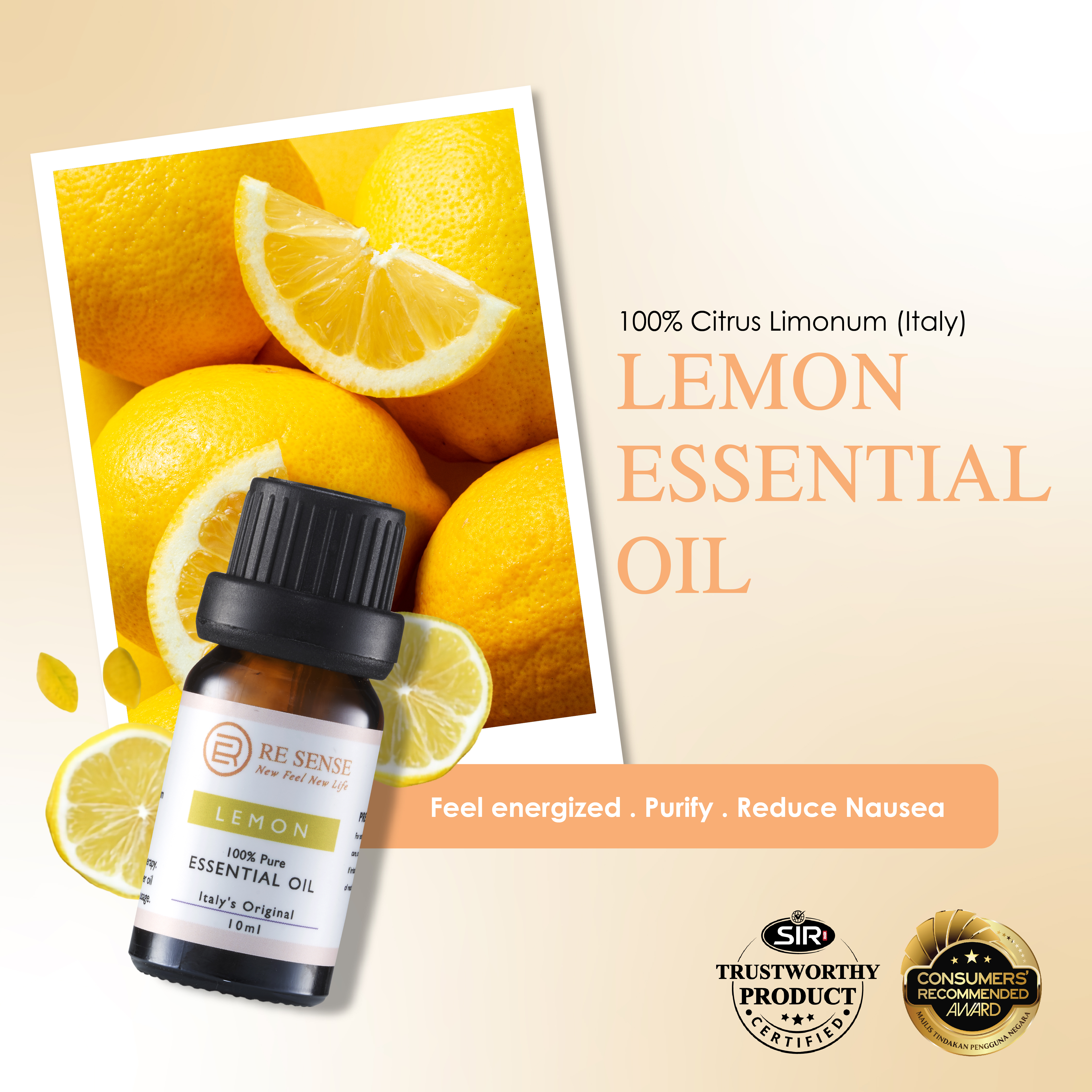 Lemon Essential Oil (10ml)