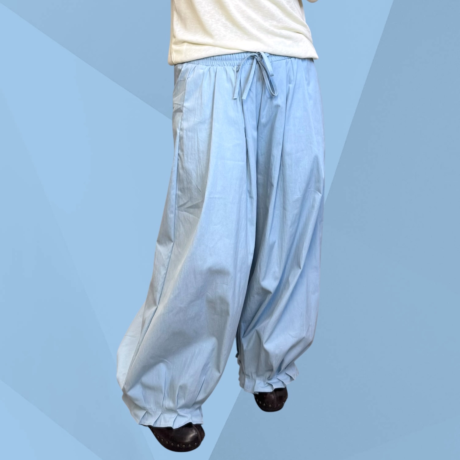 221154 褲腳壓摺長褲