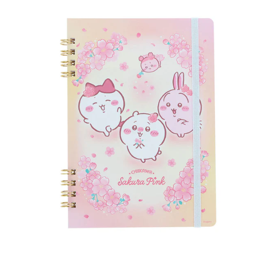 四月連線貨品 - 日本 CHIIKAWA Sakura Pink B6尺寸活頁筆記本
