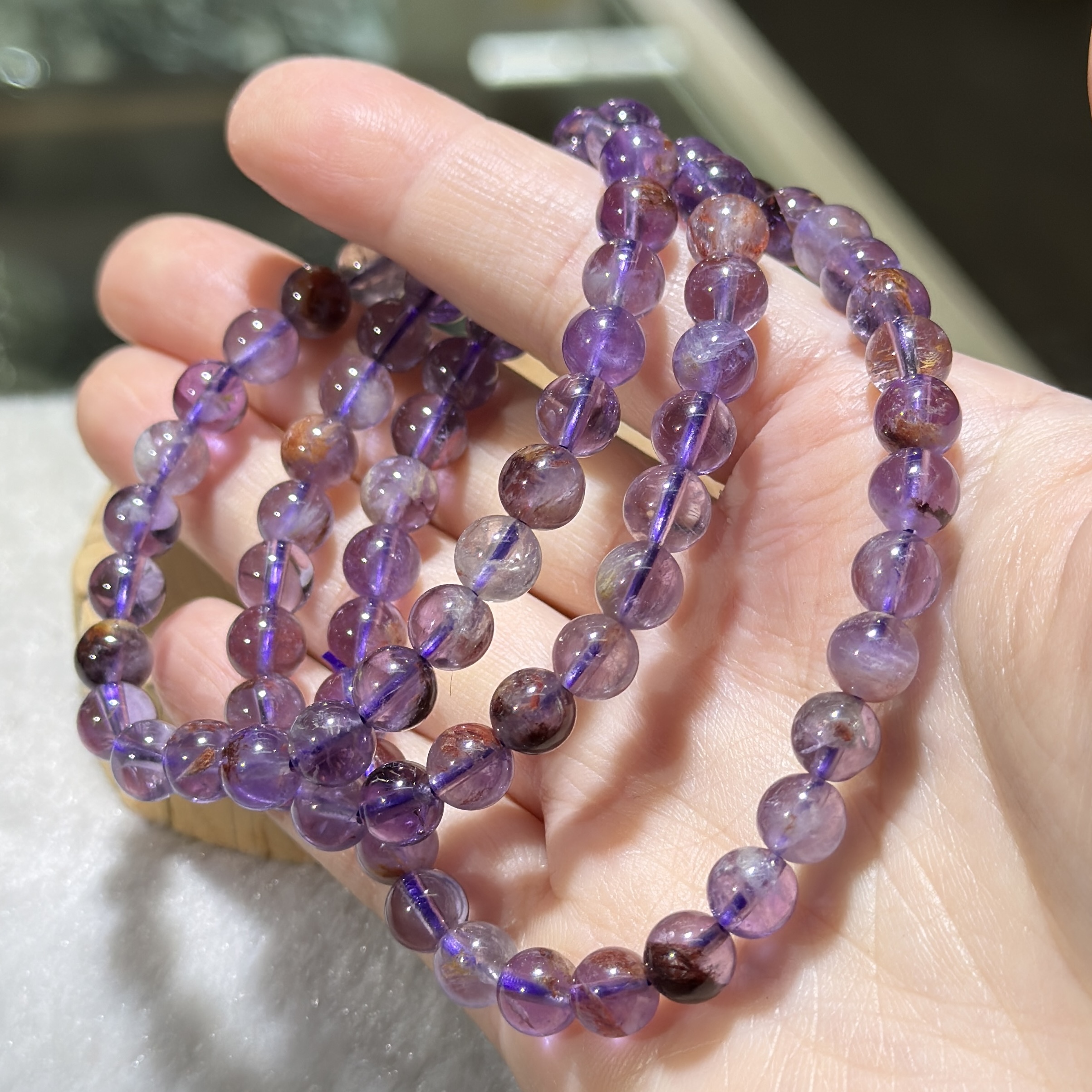 紫幽靈多圈 6.5 mm +/-