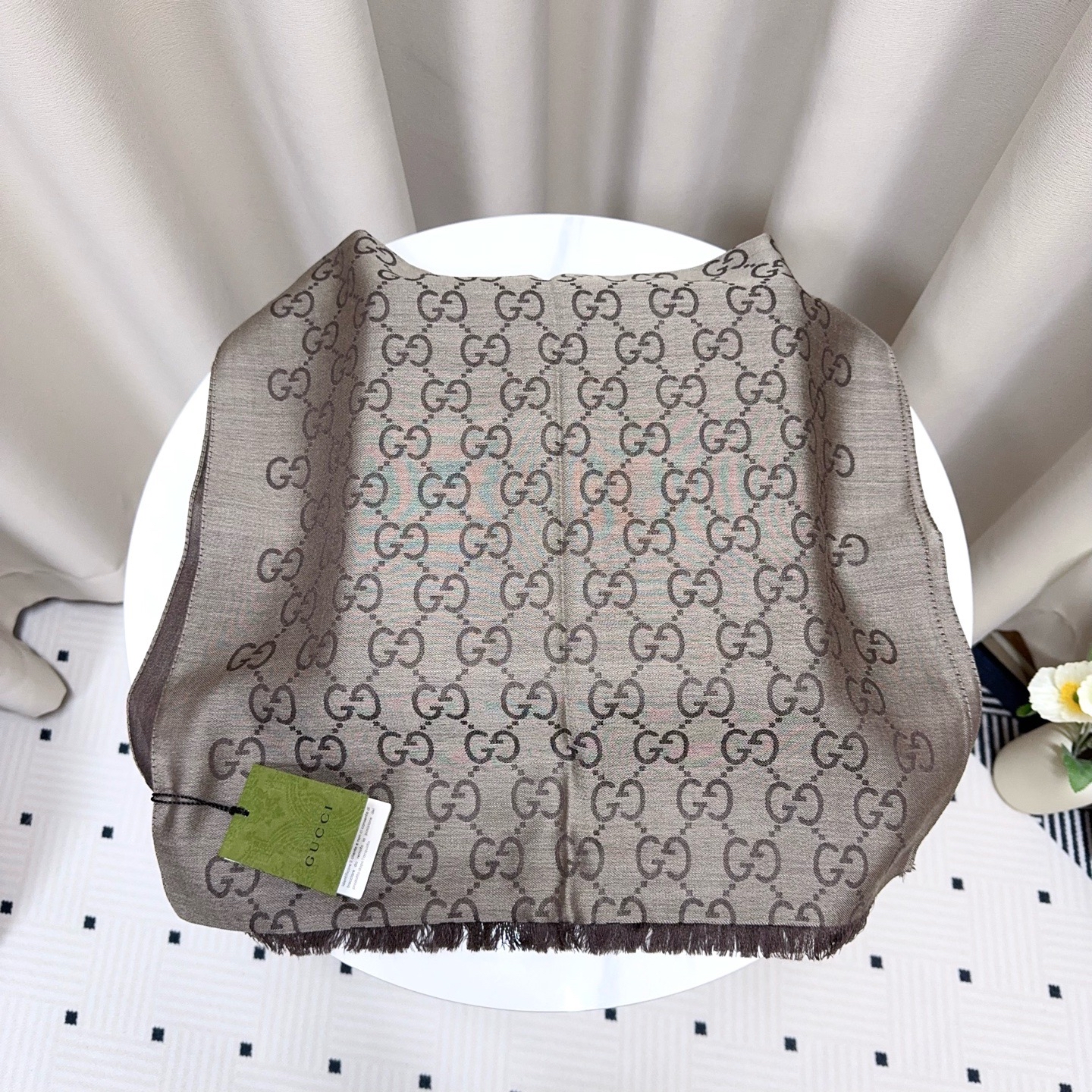 【預訂貨品】全新Gucci雙面啡色頸巾🧣