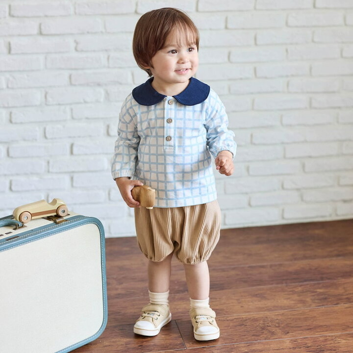 🇯🇵預訂 日本直送🇯🇵三色格紋圓領長袖上衣