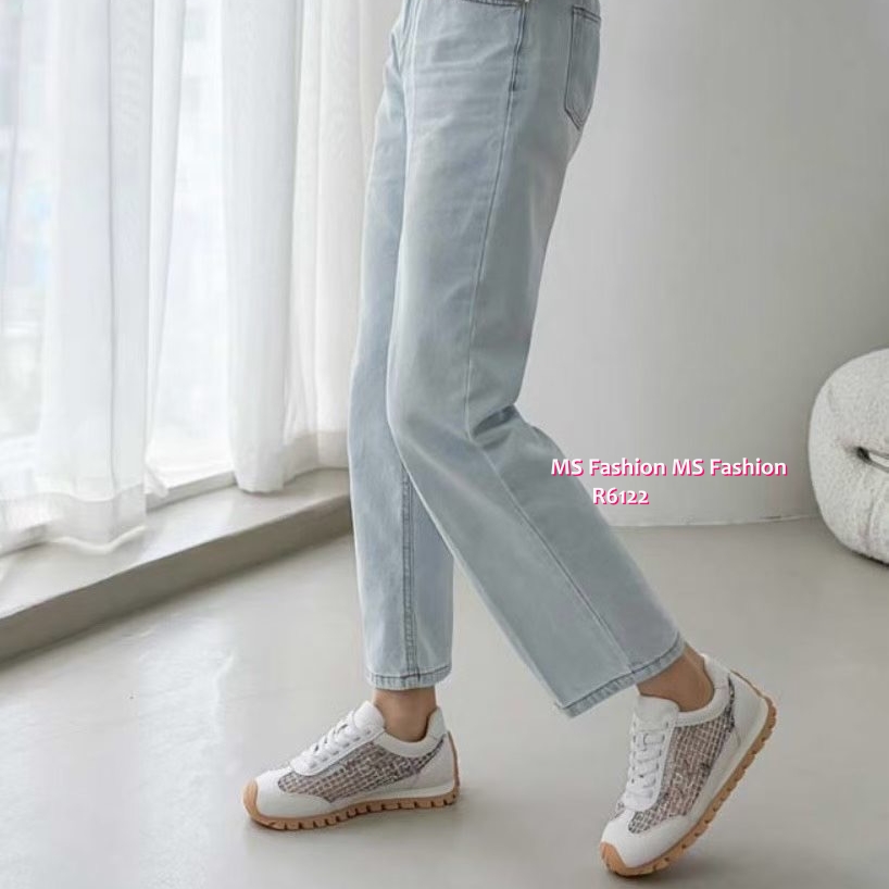 R6122 韓國🇰🇷真皮拼網料sneakers