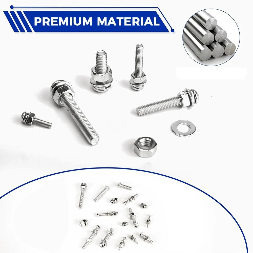家用螺母螺帽螺釘墊片套裝 D套裝 24種 (M3,M4,M5,M6) UA0549