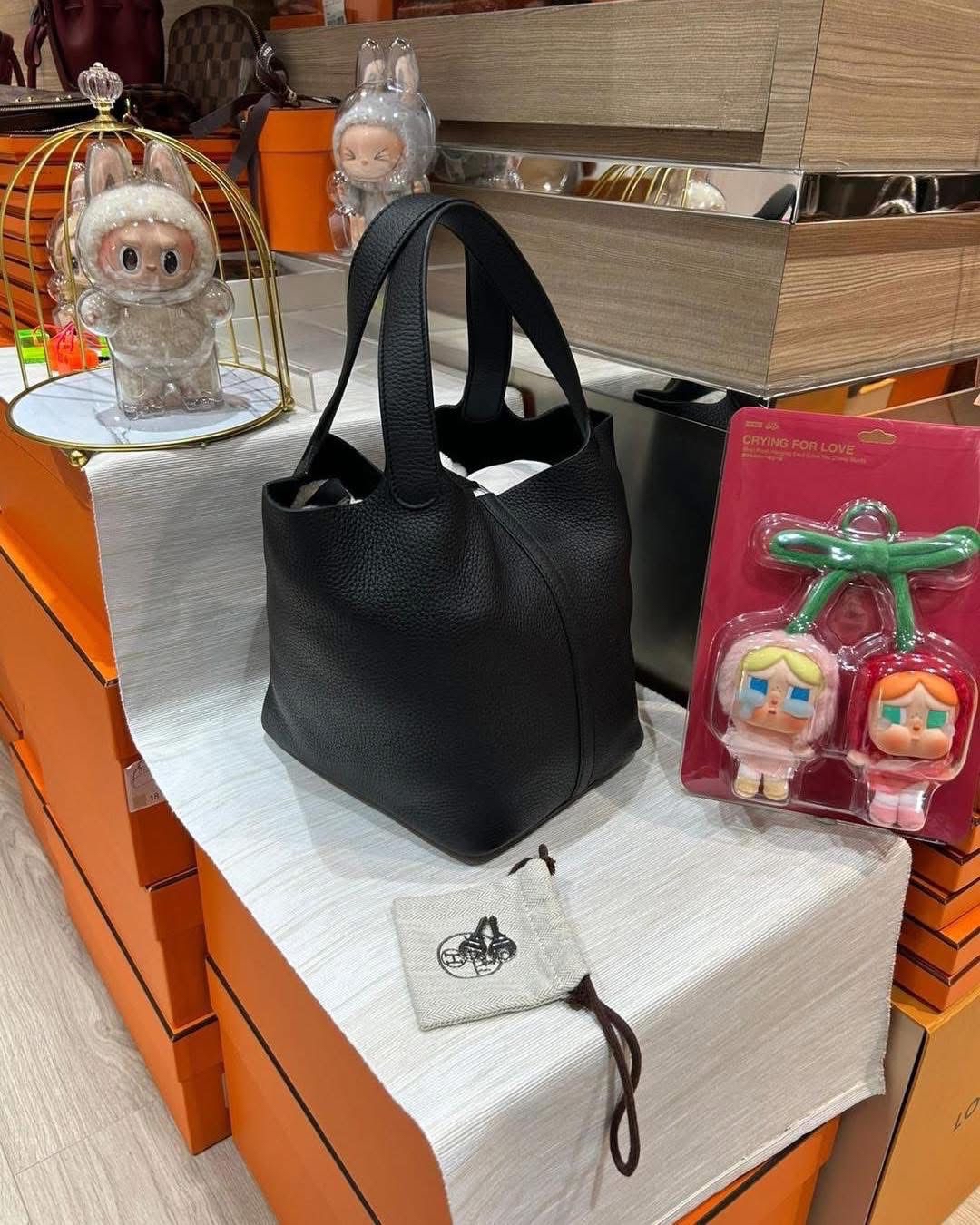 Hermes picotin 22,黑色銀扣,STAMP C 100%Authentic ,95%new  ✅key lock ✅dust bag