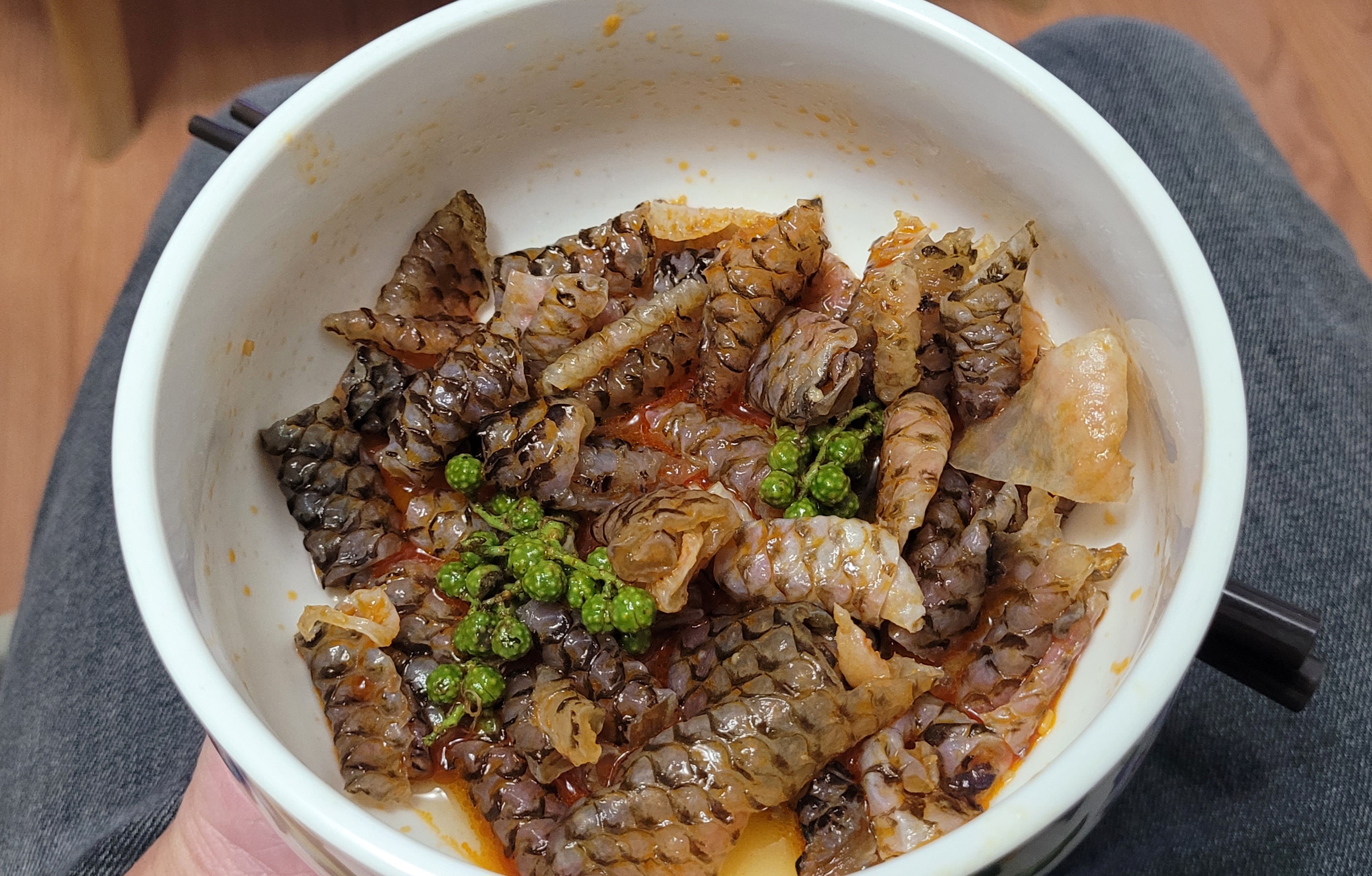 辣味藤椒魚皮🐟😍😋