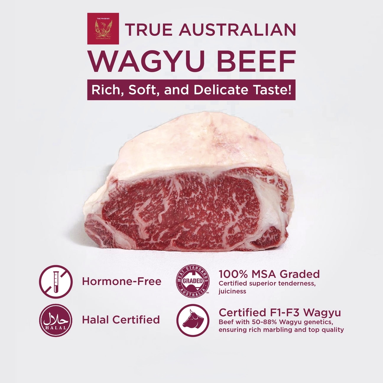 澳洲 Phoenix M4-5 ⾁眼扒200g 