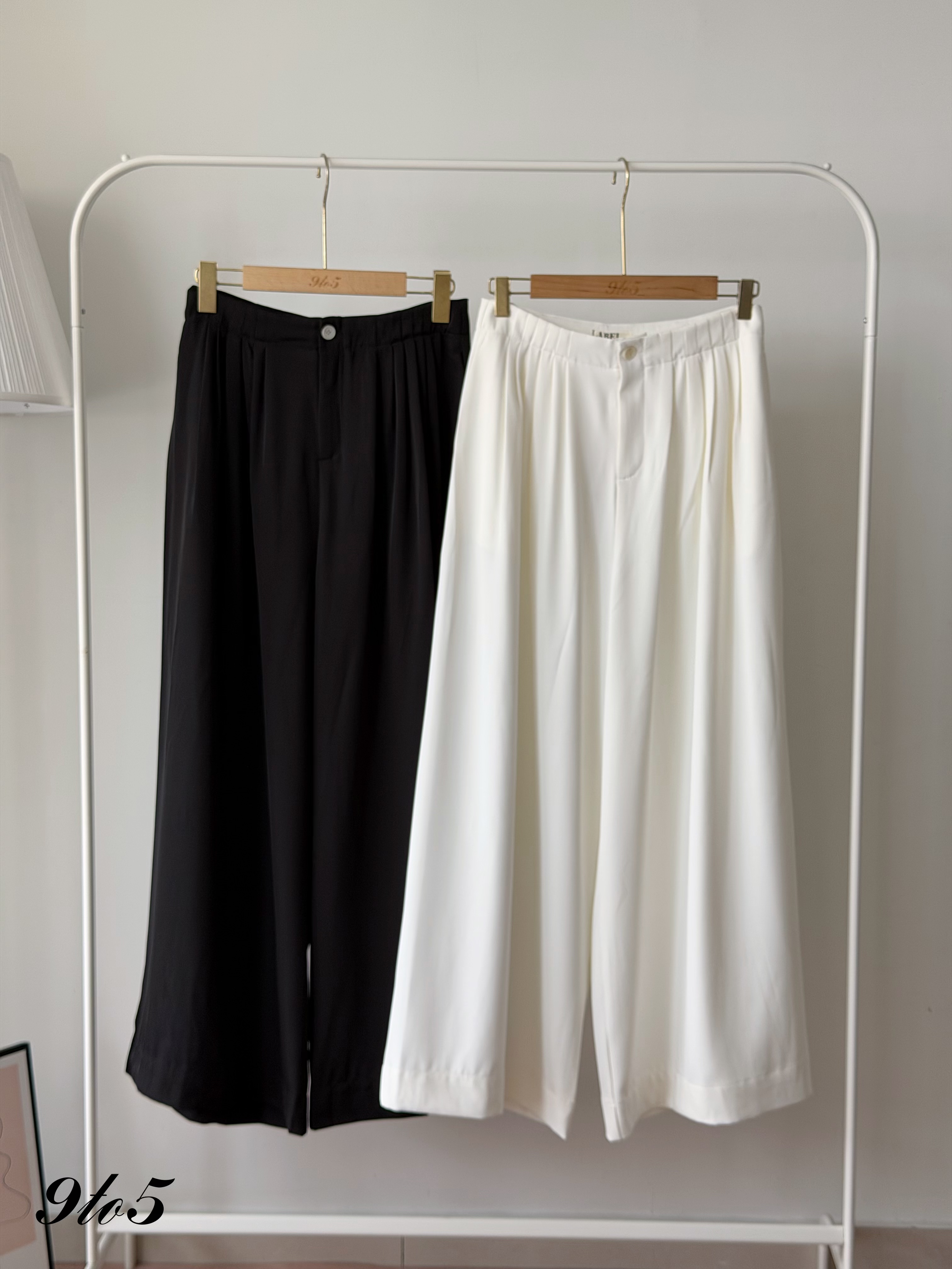 S2043 Wide Leg Long Pants - 4 Colors 