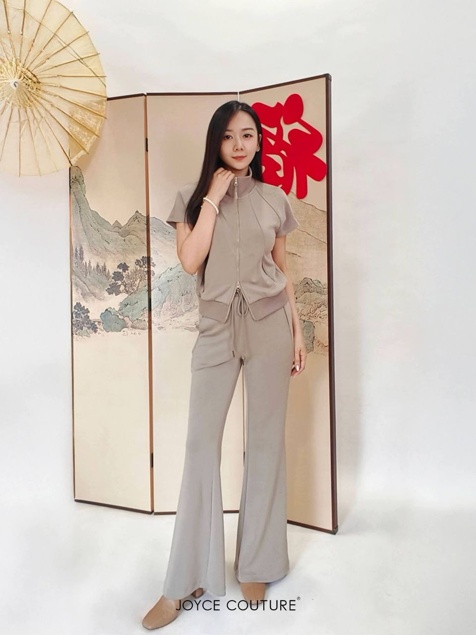 罗纹高领外套 T0776