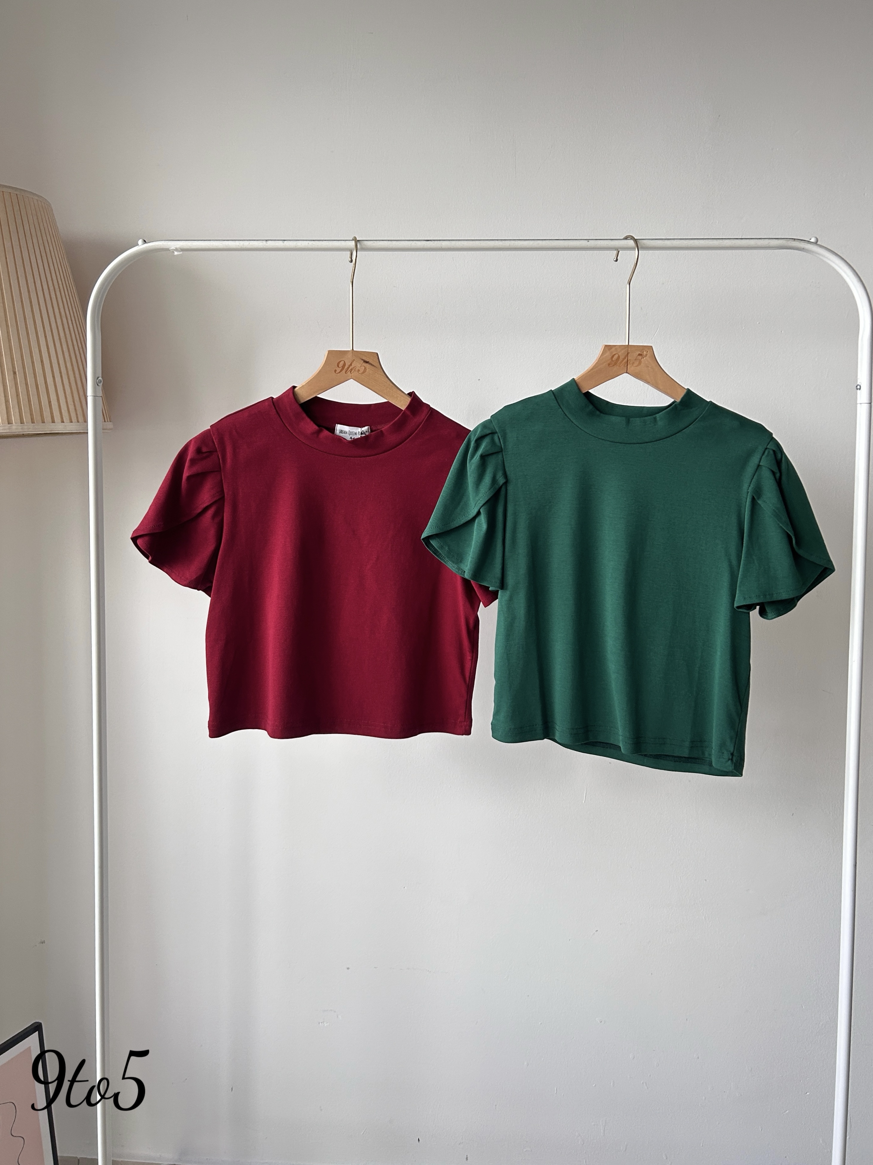 T4006 Ruffle Sleeve Top - 4 Colors