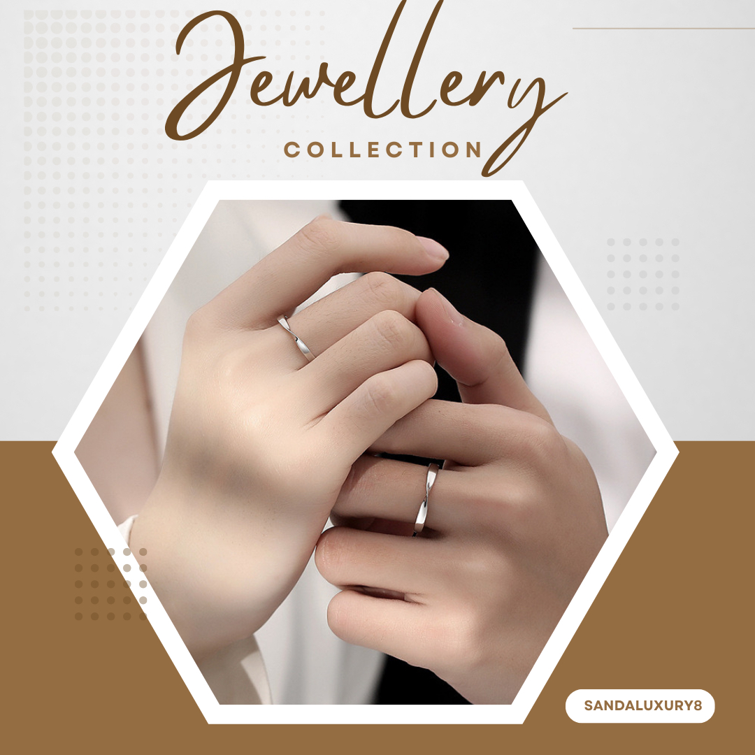 Simple and Elegant Silver Couple Rings - Matching Wedding Bands for Him and Her