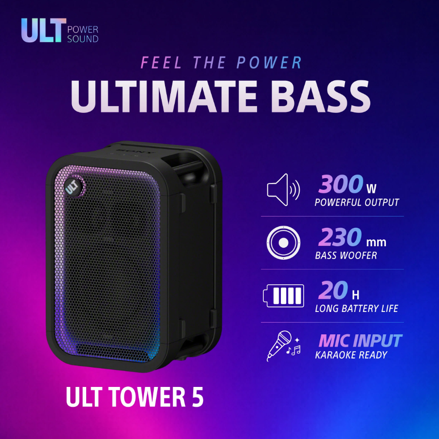 Sony ULT TOWER 5 Portable Bluetooth Party Speaker (SRS-ULT500)