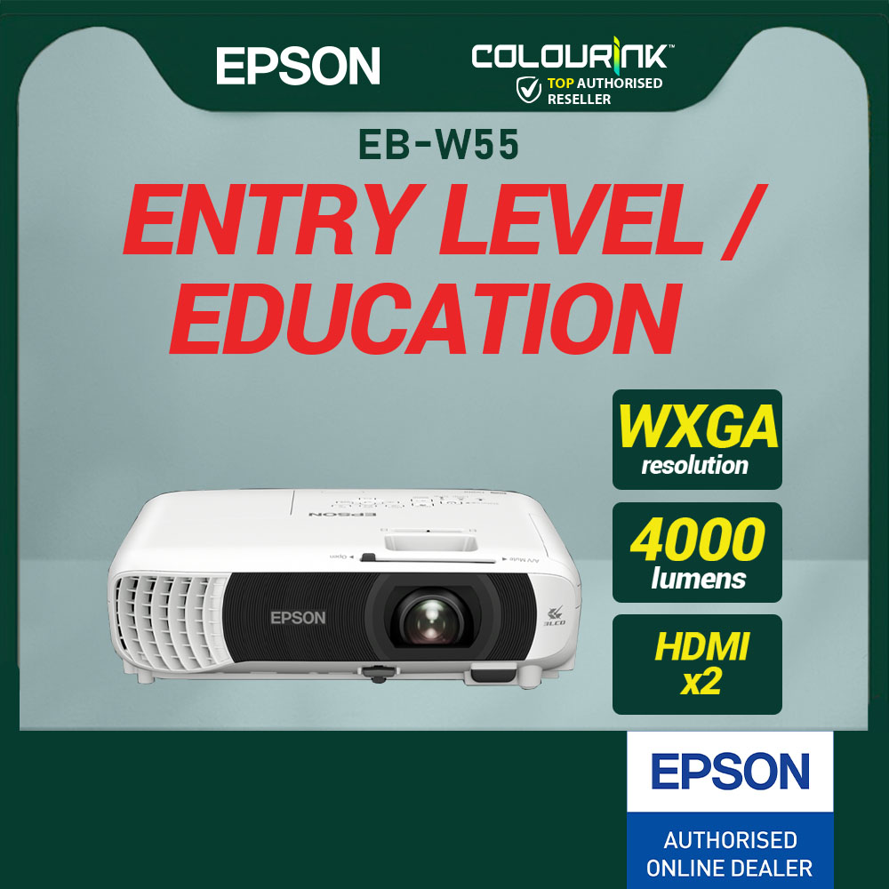 Epson Projector EB-E012 | EB-E24 | EB-X51| EB-X52 | EB-W55 | EB-FH54 XGA WXGA FHD Lumens Brightness Wireless EB-E01 FH52