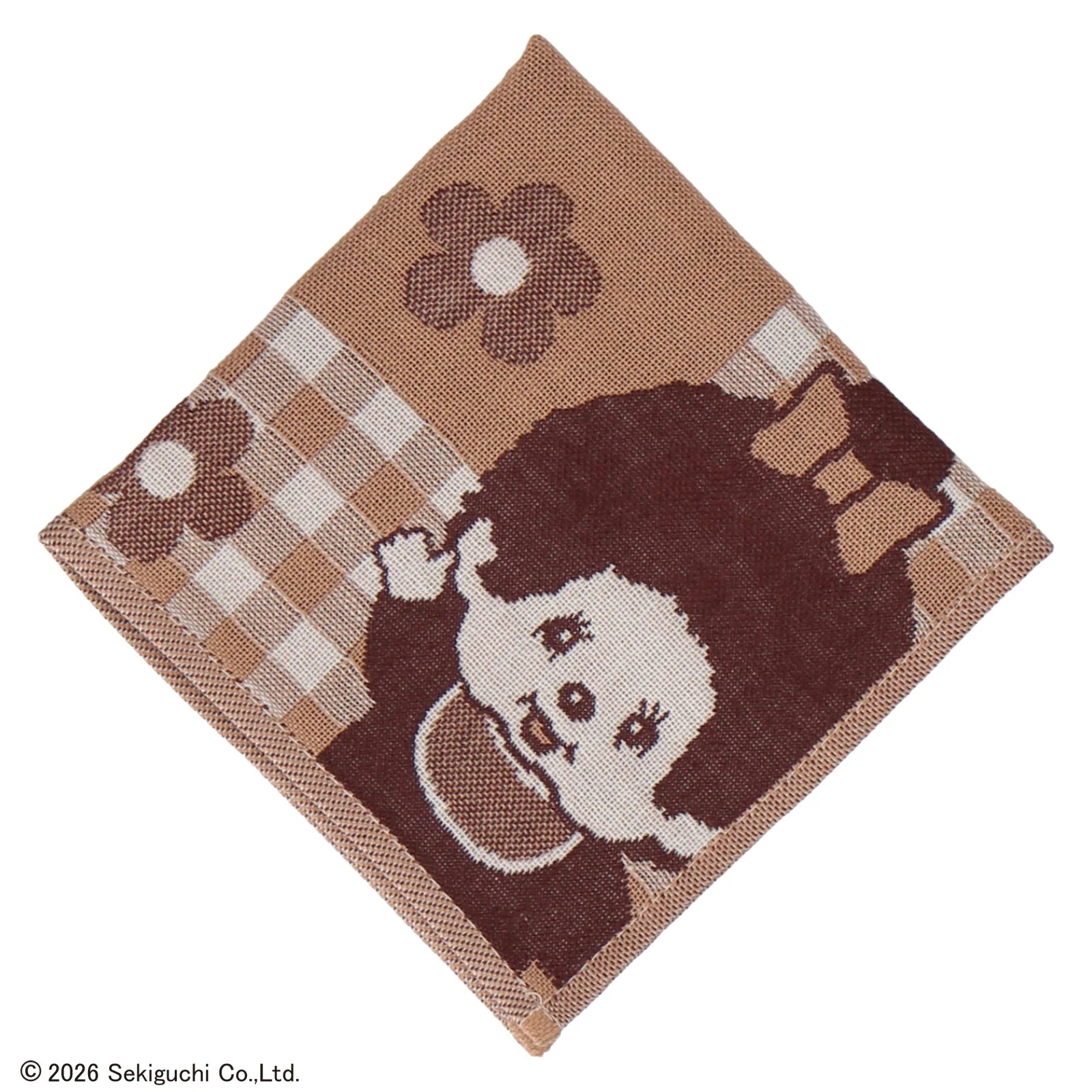 🎀【預訂】 Monchhichi-kun & Monchhichi-chan 三層紗布手帕 B