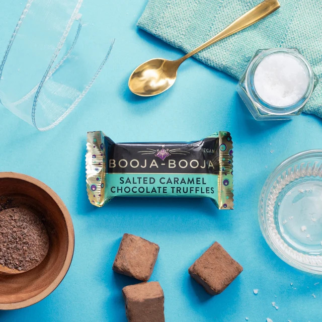 Booja Booja 有機海鹽焦糖黑朱古力孖裝（55%可可) Salted Caramel Twin Pack Truffle - Organic (23g)