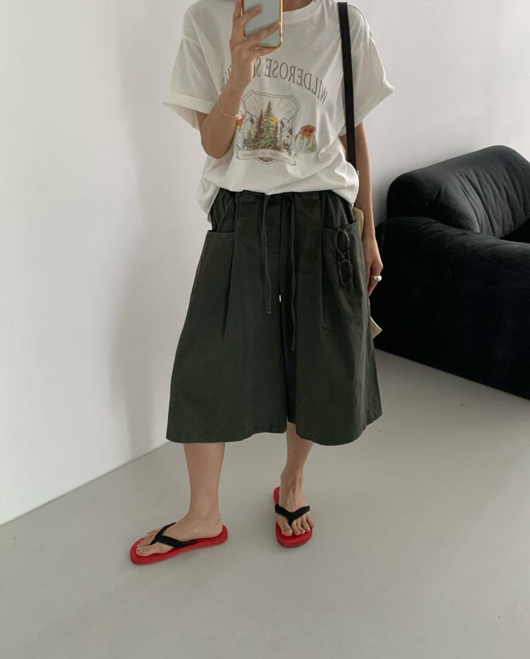 束繩休閒七分褲