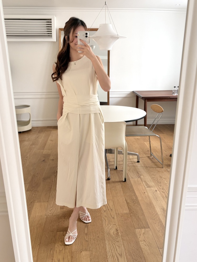 Arya Two-Way Textured Dress (Ivory)