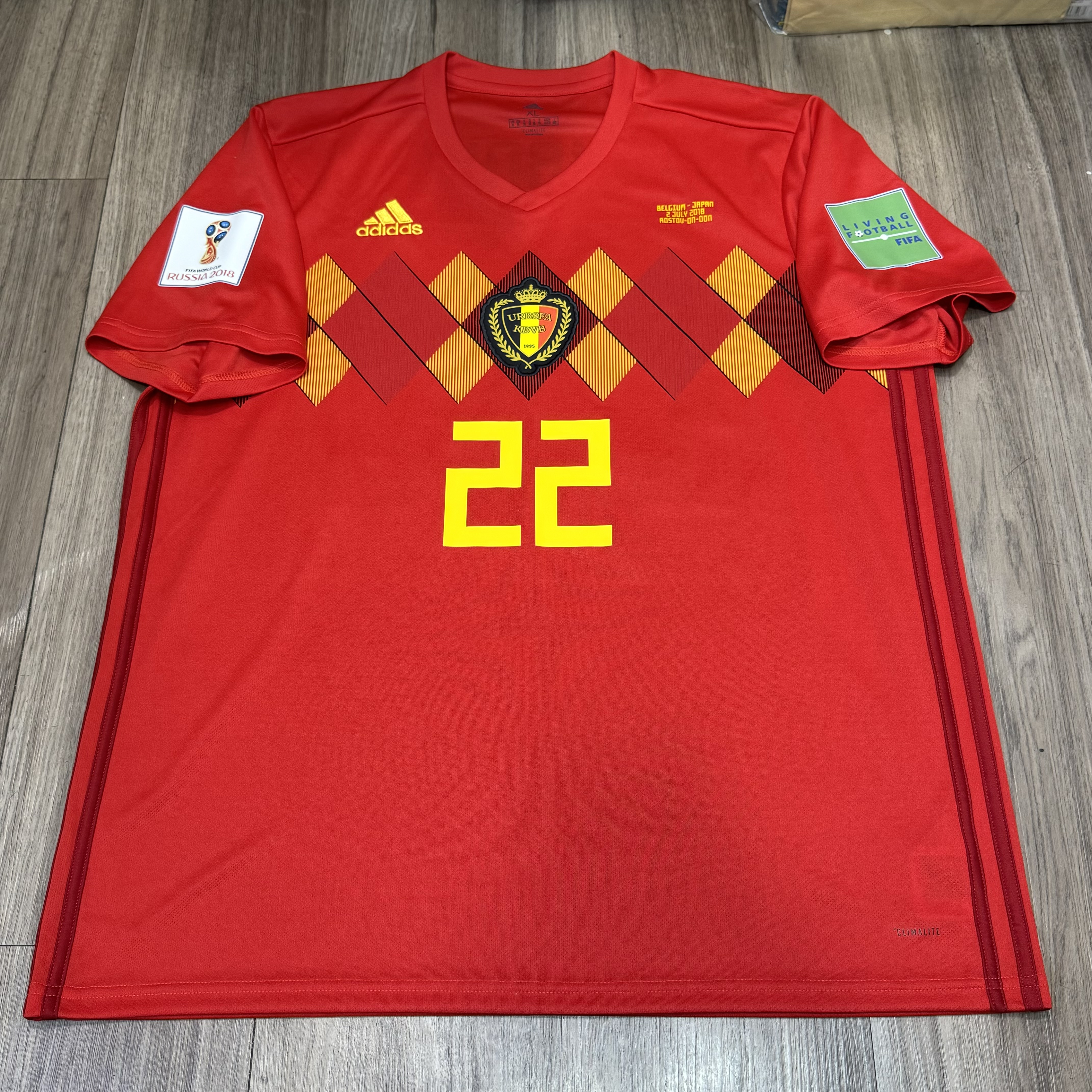Belgium WC2018 home shirt #22 Chadli