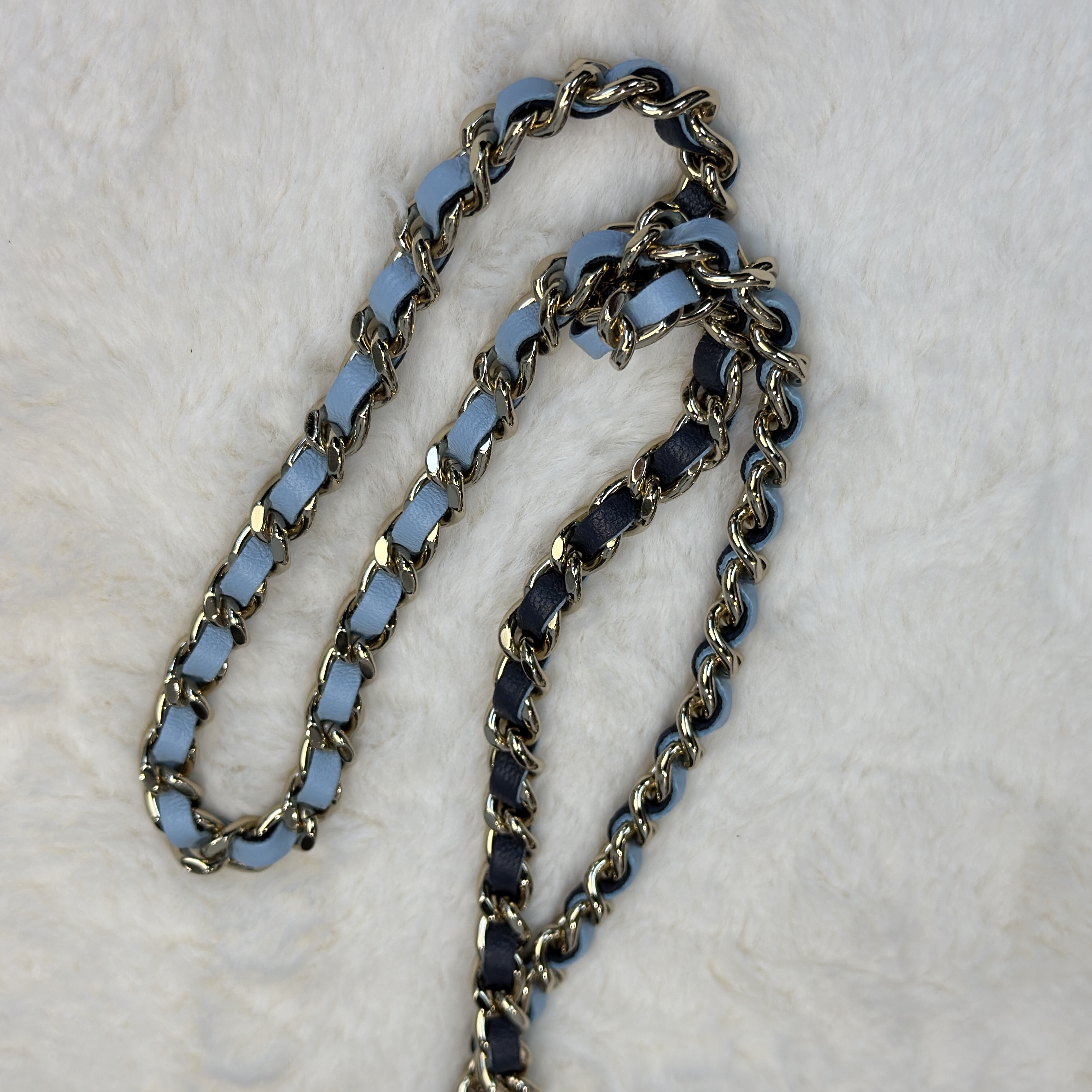 CHANEL雙拼藍色系化妝包💙🩵