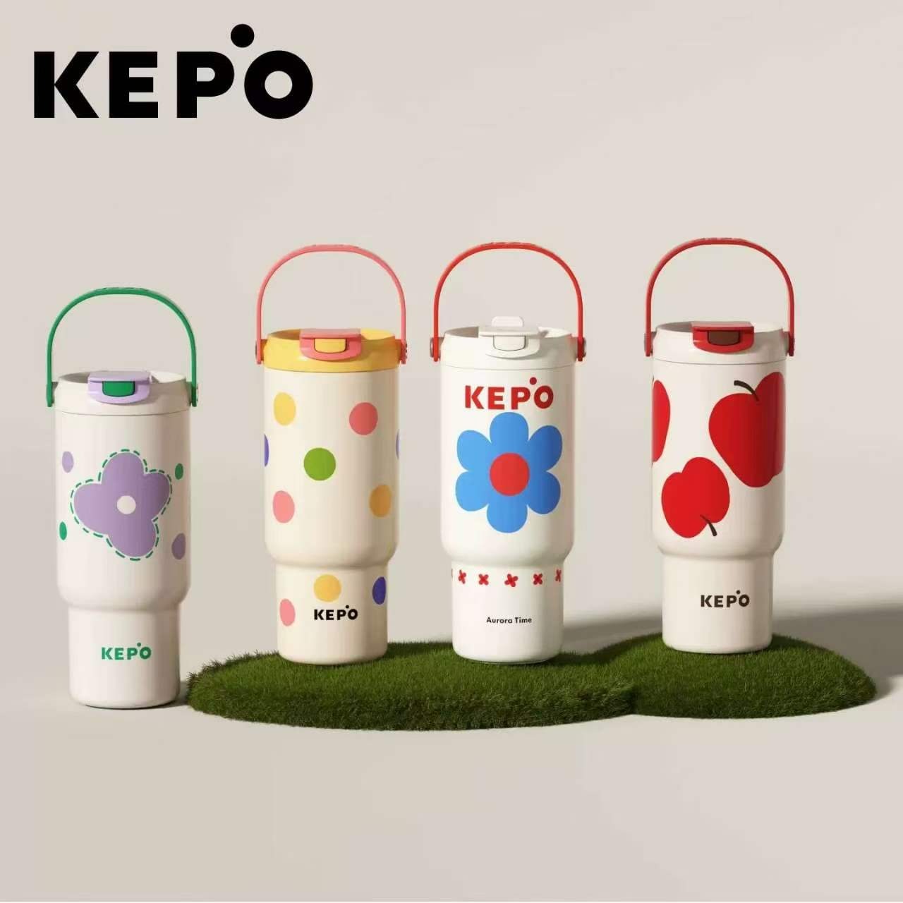 KEPO手提大容量保溫杯