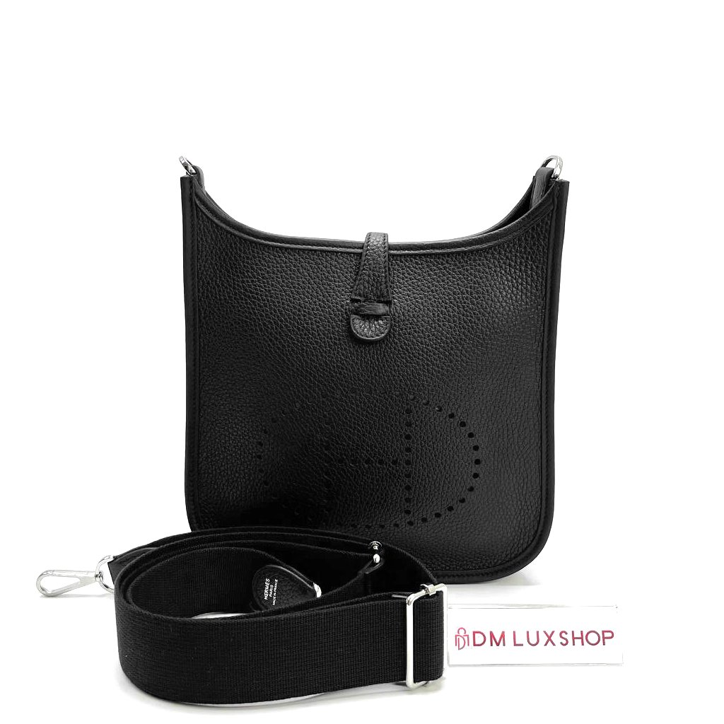 Hermes Evelyne 23 Black PHW (Stamp K)