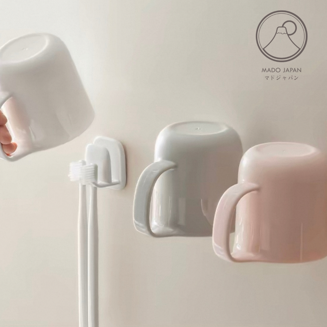 Mado JP 免打孔漱口杯牙刷收納架