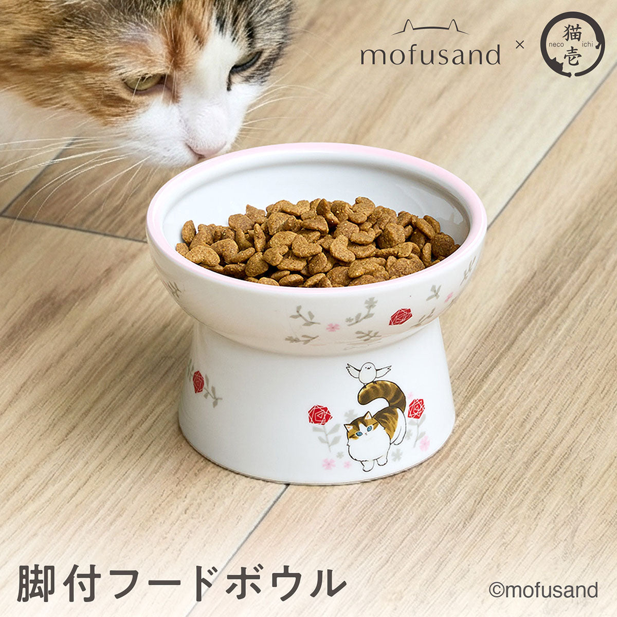 🎀【預訂】mofusand x 貓壱陶瓷貓糧碗