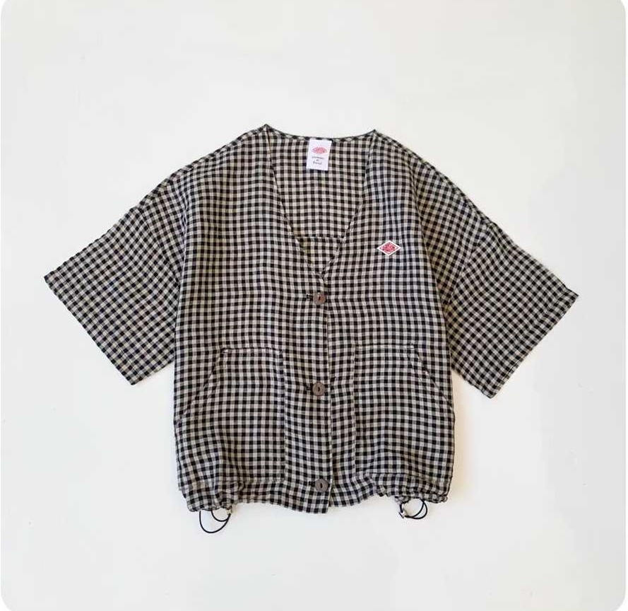 預訂 Danton短版麻格V領上衣 [貨號26A5689]