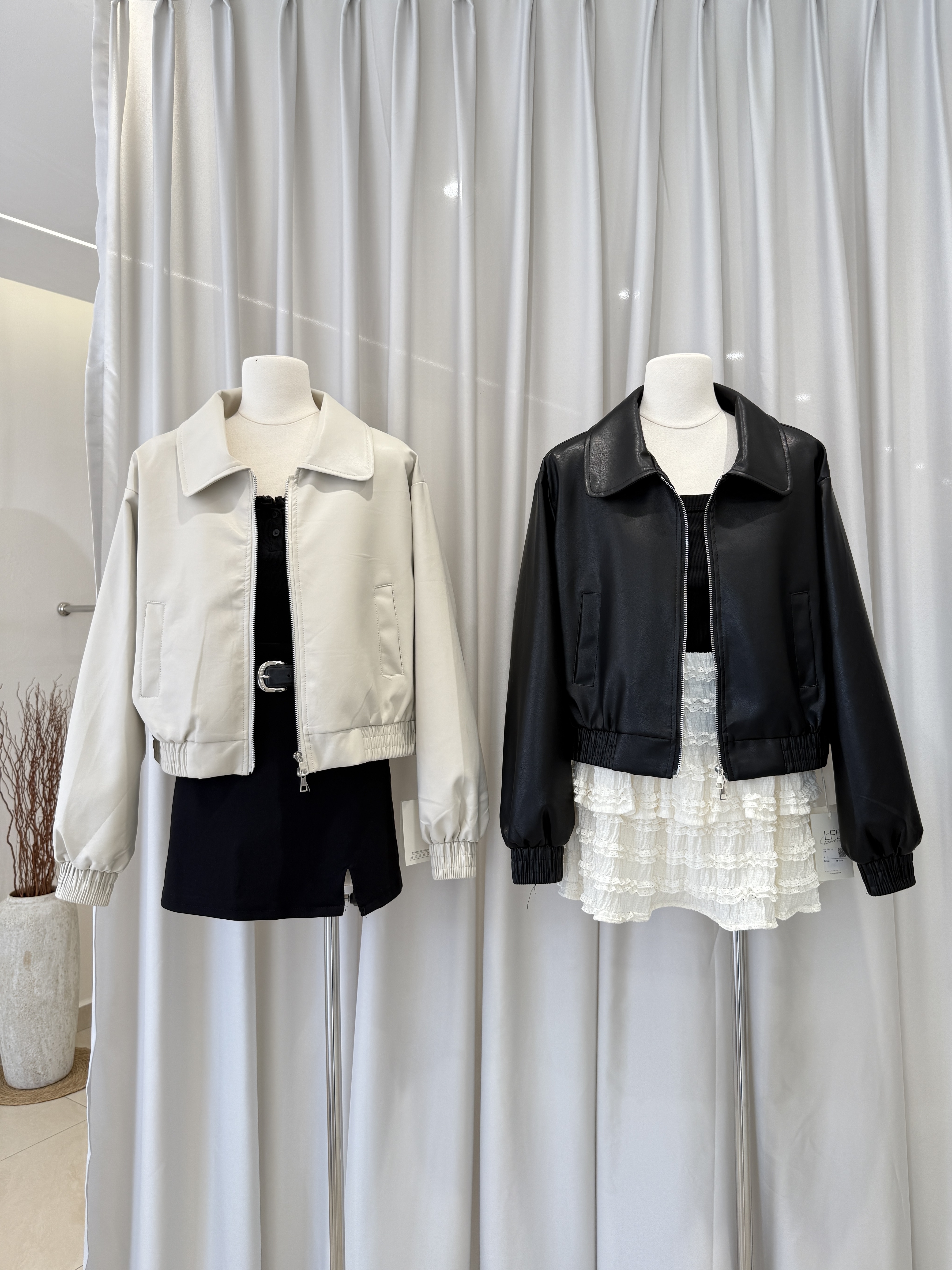 6593 百搭帅气皮外套