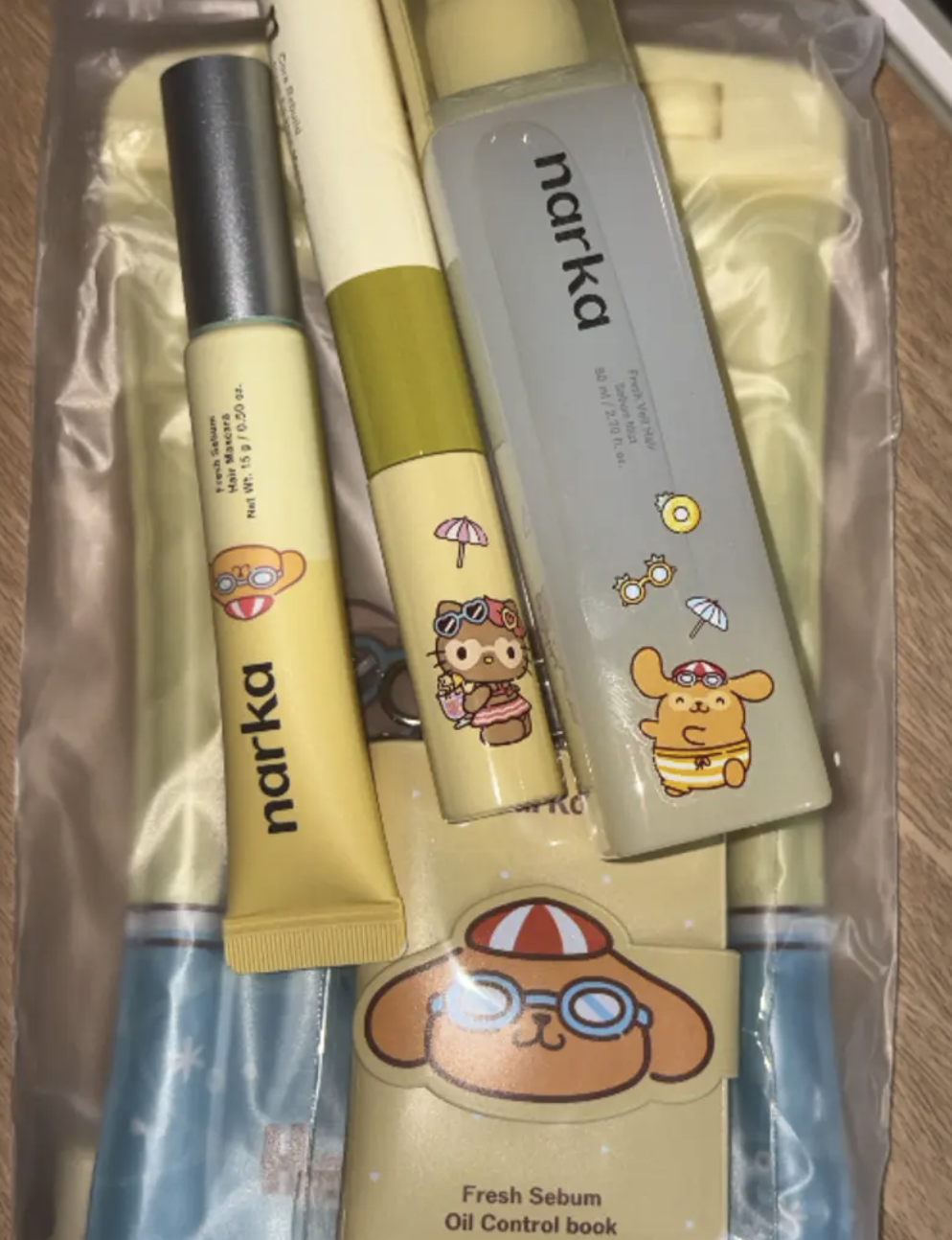  韓國 Narka X Sanrio 乘聯 布丁狗 輕霧微米 頭髮控油 噴霧 80ml +20ml｜Fresh Veil Hair Sebum Mist