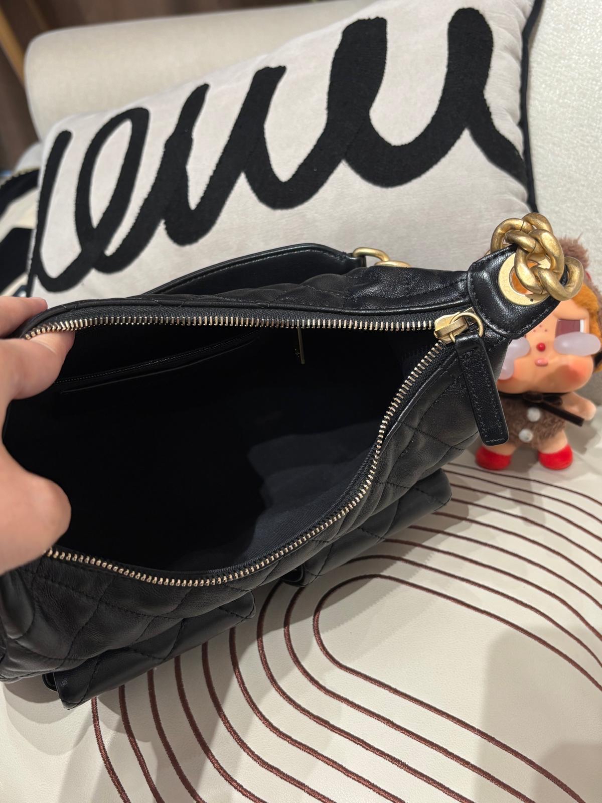 Chanel 25 Hobo Bag 黑金 100%Authentic,95%new ✅收據✅晶片✅塵袋✅盒