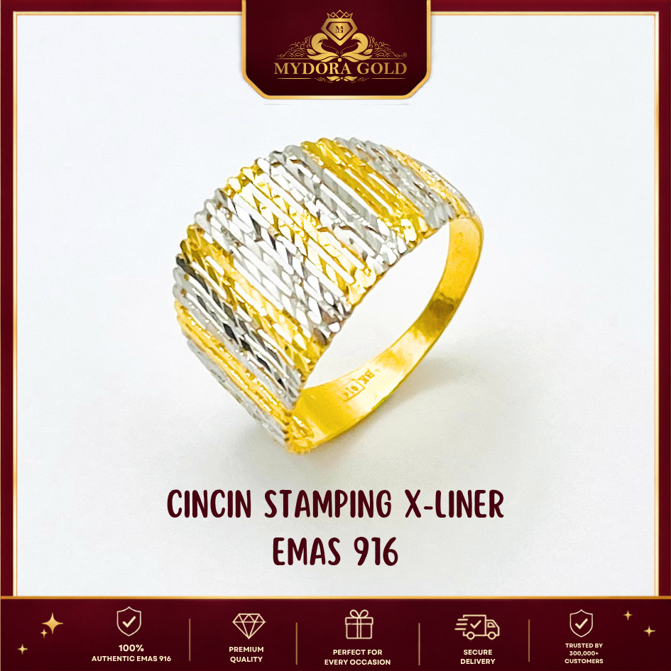 MYDORA Cincin Stamping X-liner l EMAS 916/22K