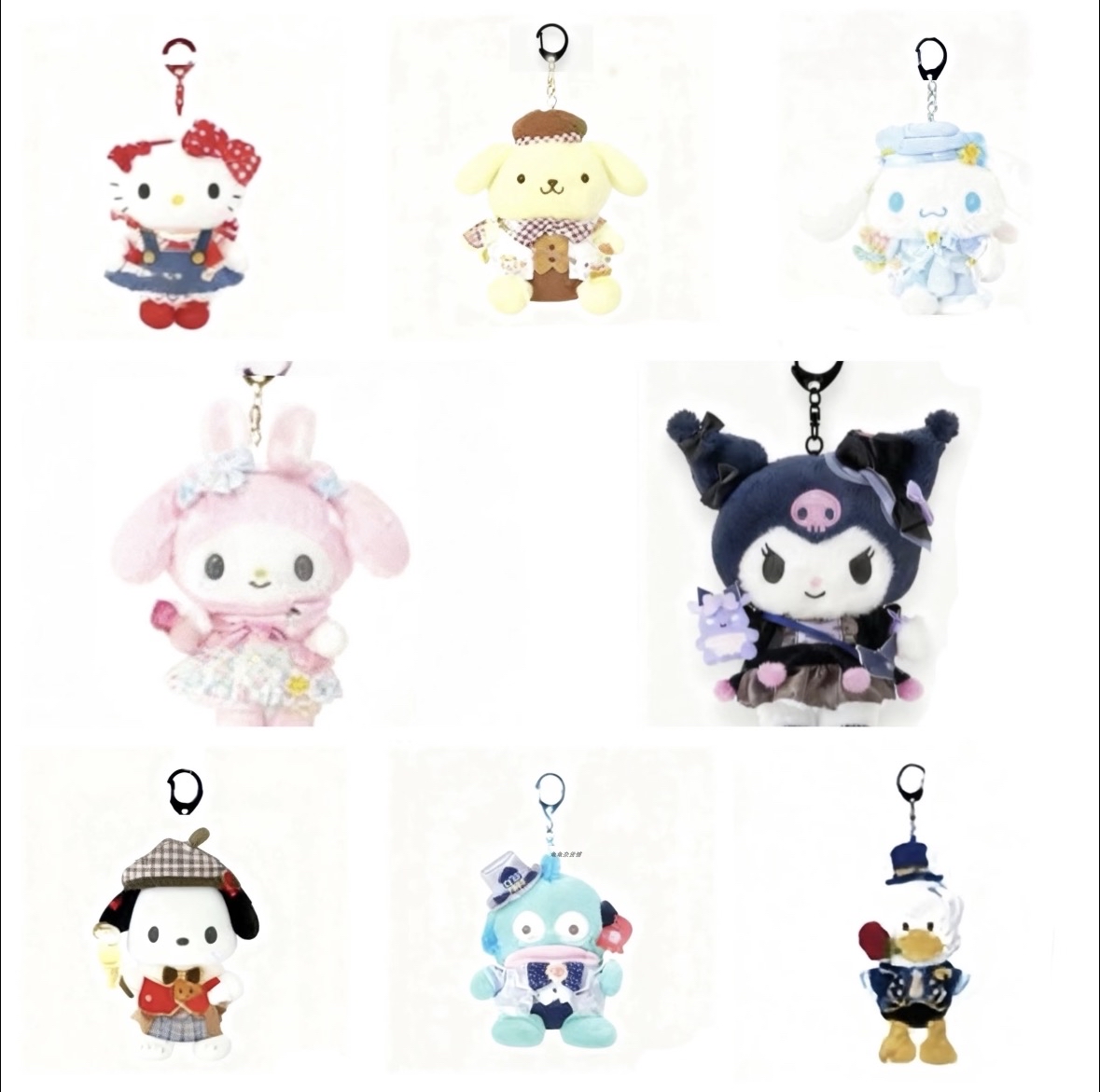 5月新品預訂｜Outfit系列公仔吊飾/迷你毛公仔吊飾盲盒