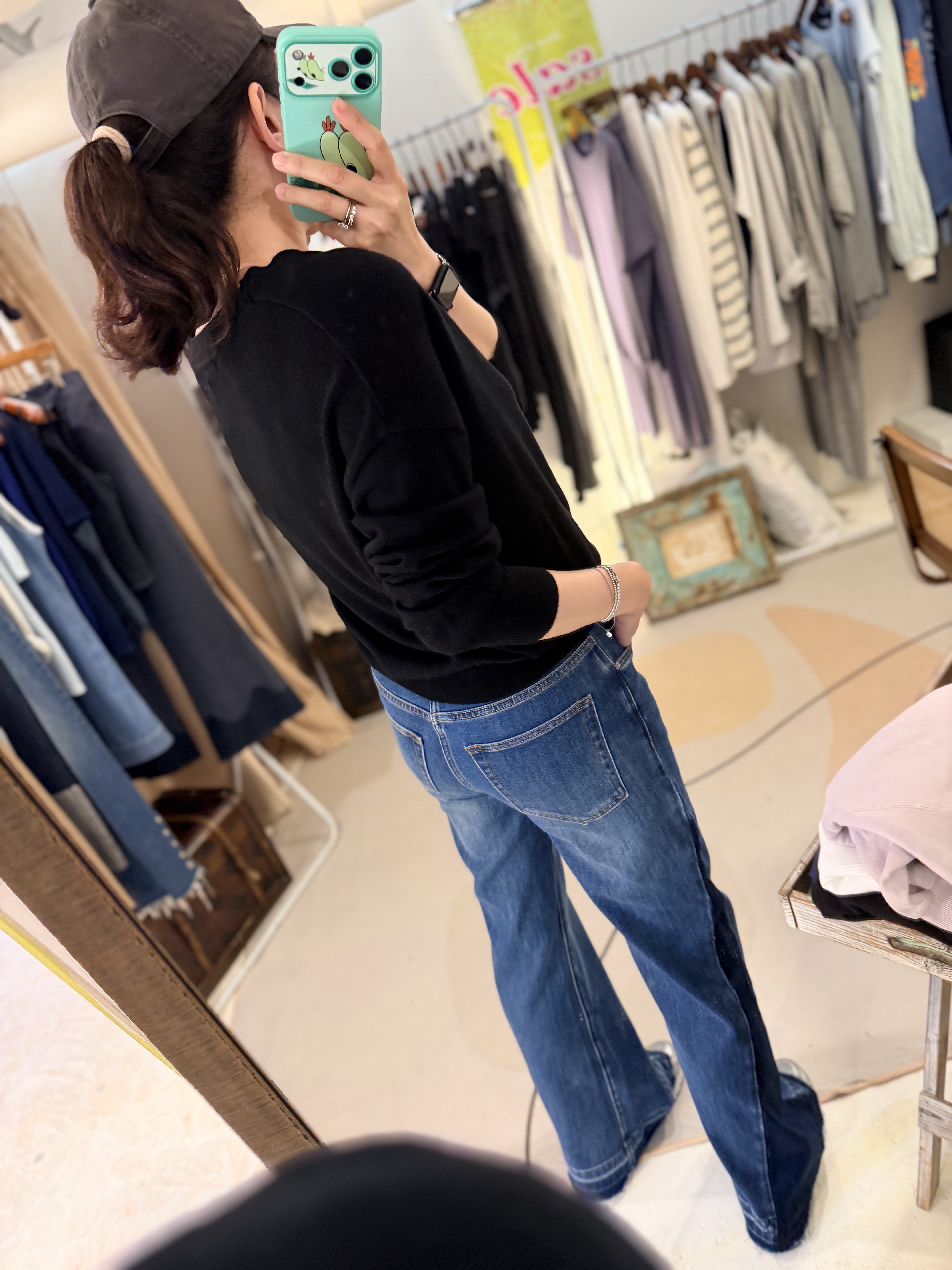 V neck basic knit