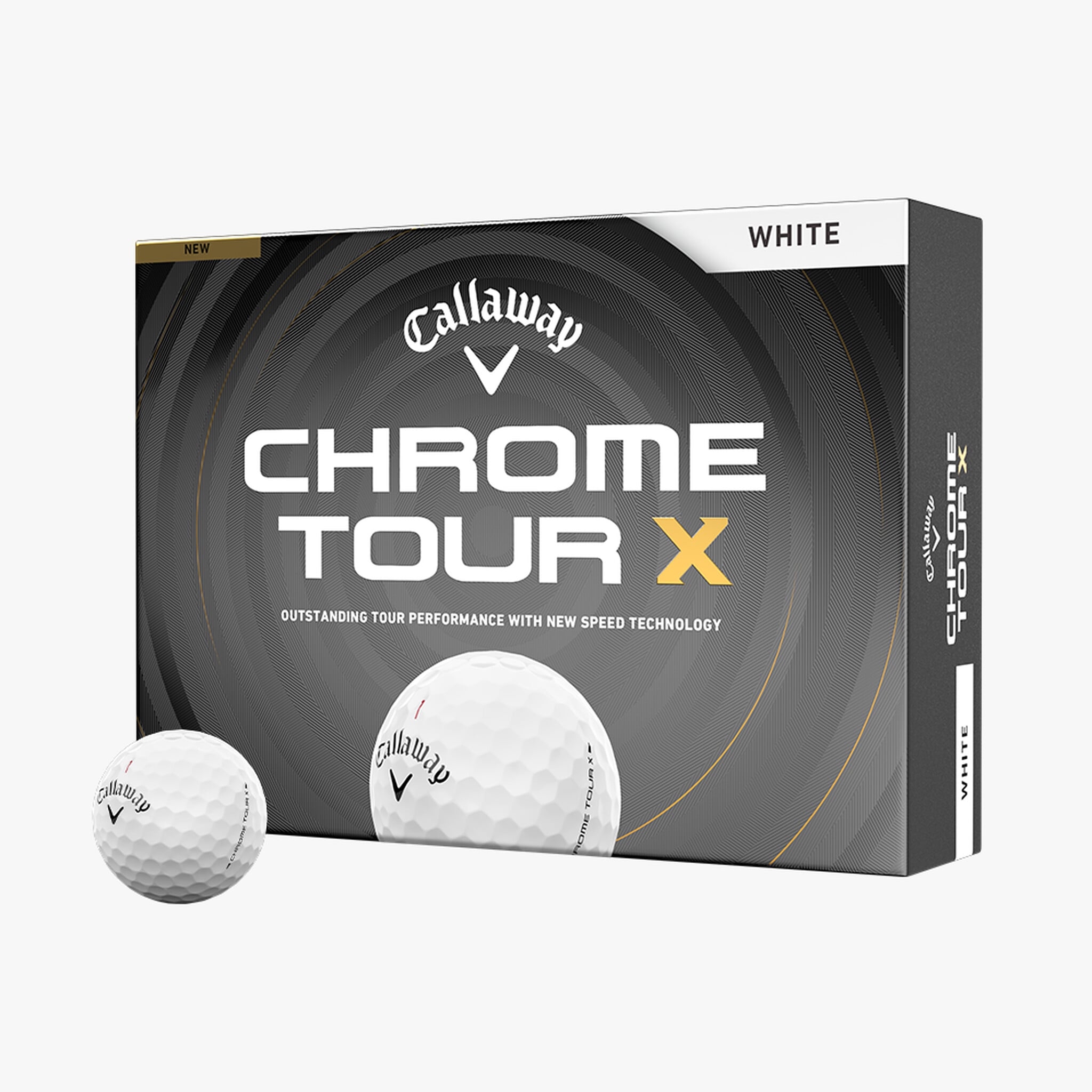 CALLAWAY CHROME TOUR X 四層球- 白色