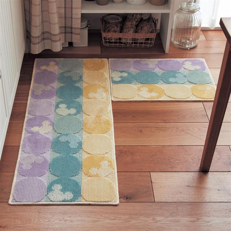 🔥🔥【日本製《BELLE MAISON》MICKEY MOUSE抗菌防臭可機洗地墊】45x60cm