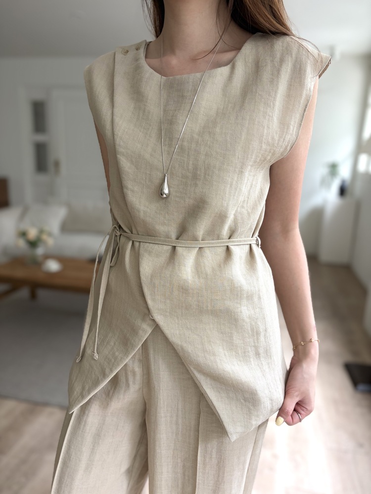 The Fine Linen Summer Set (Beige)