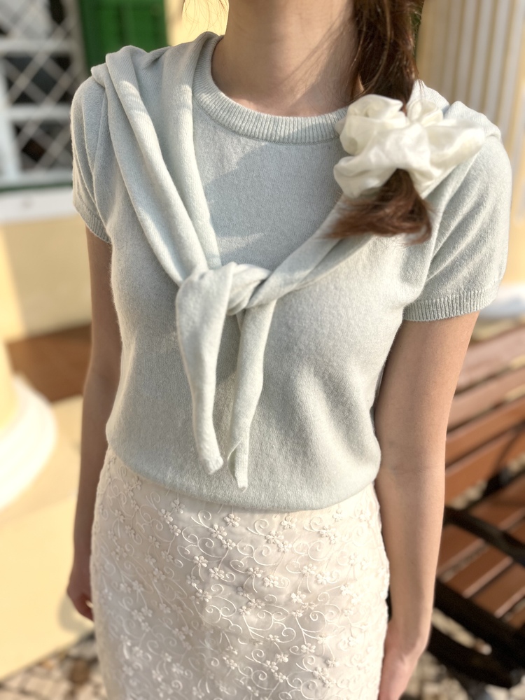 The Frenchie Top with Cape (Mint)